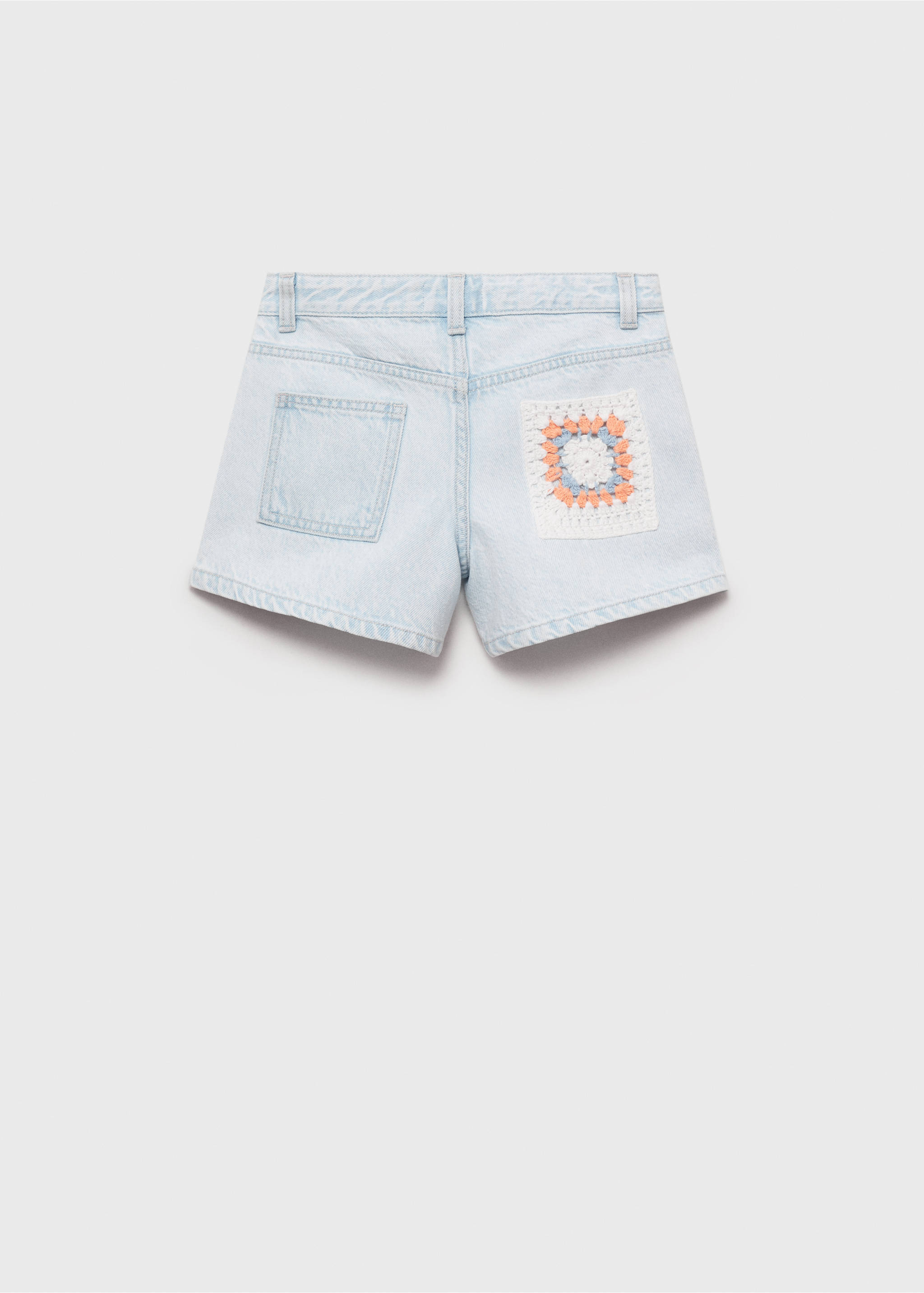 Short crochet combiné - Verso de l’article, Bleu clair. Ref: 87028268-00.