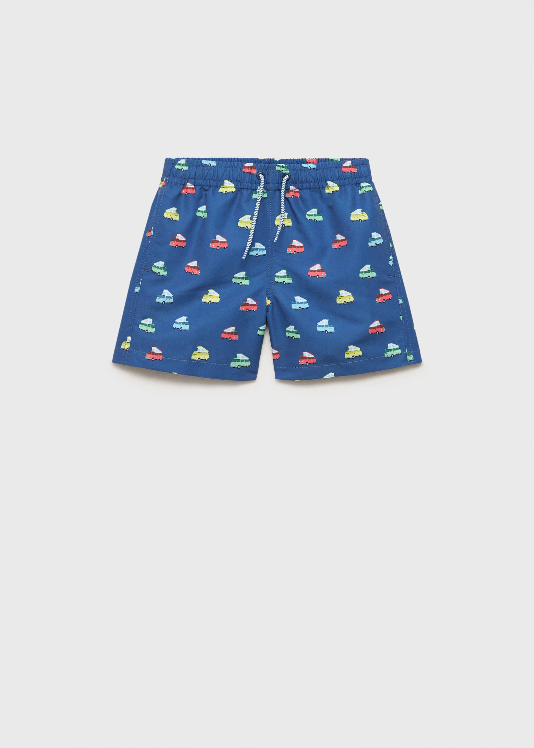 Printed swimming trunks - Article without model, Navy. Ref: 87028270-00.