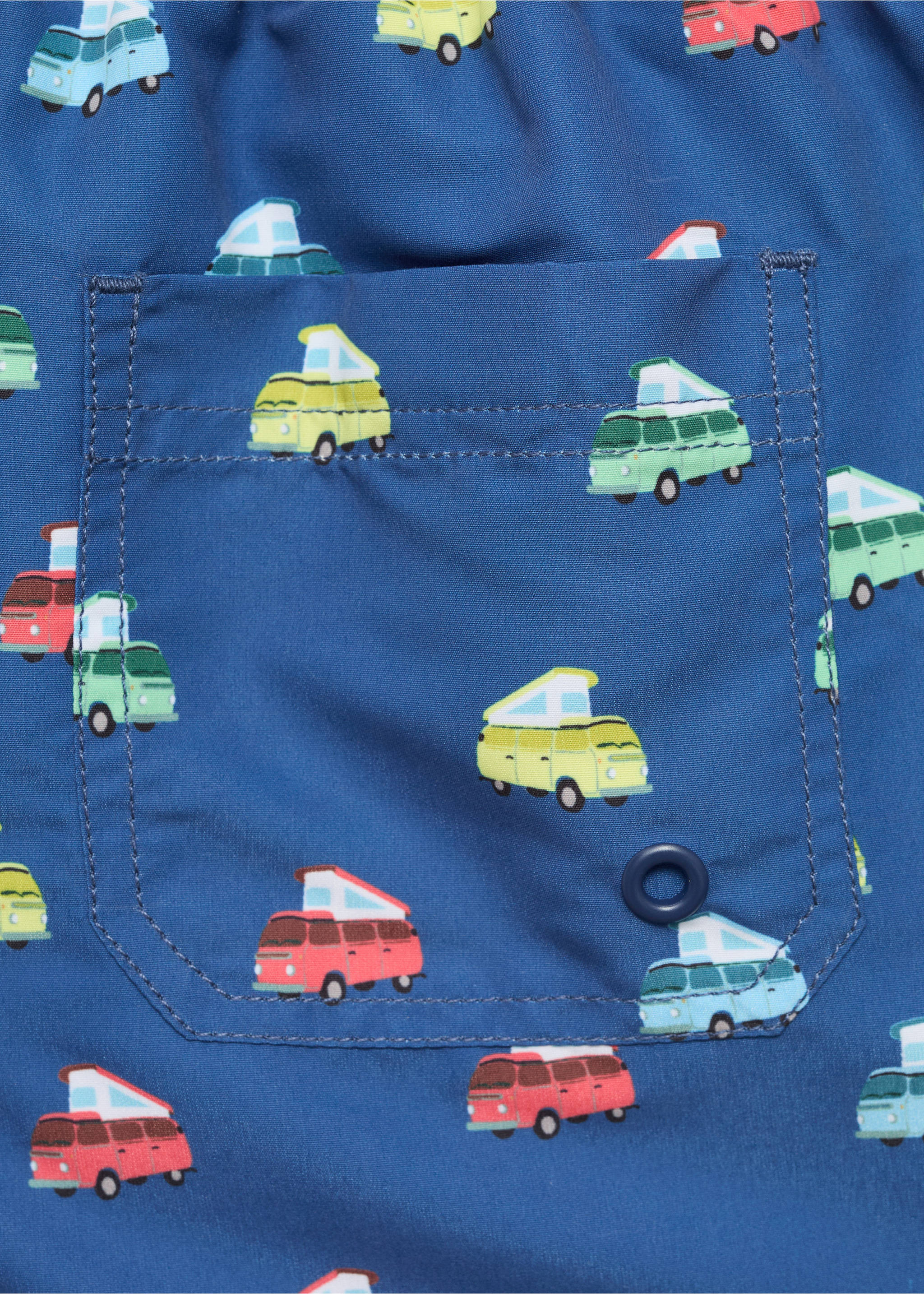 Printed swimming trunks - Details of the article 0, Navy. Ref: 87028270-00.