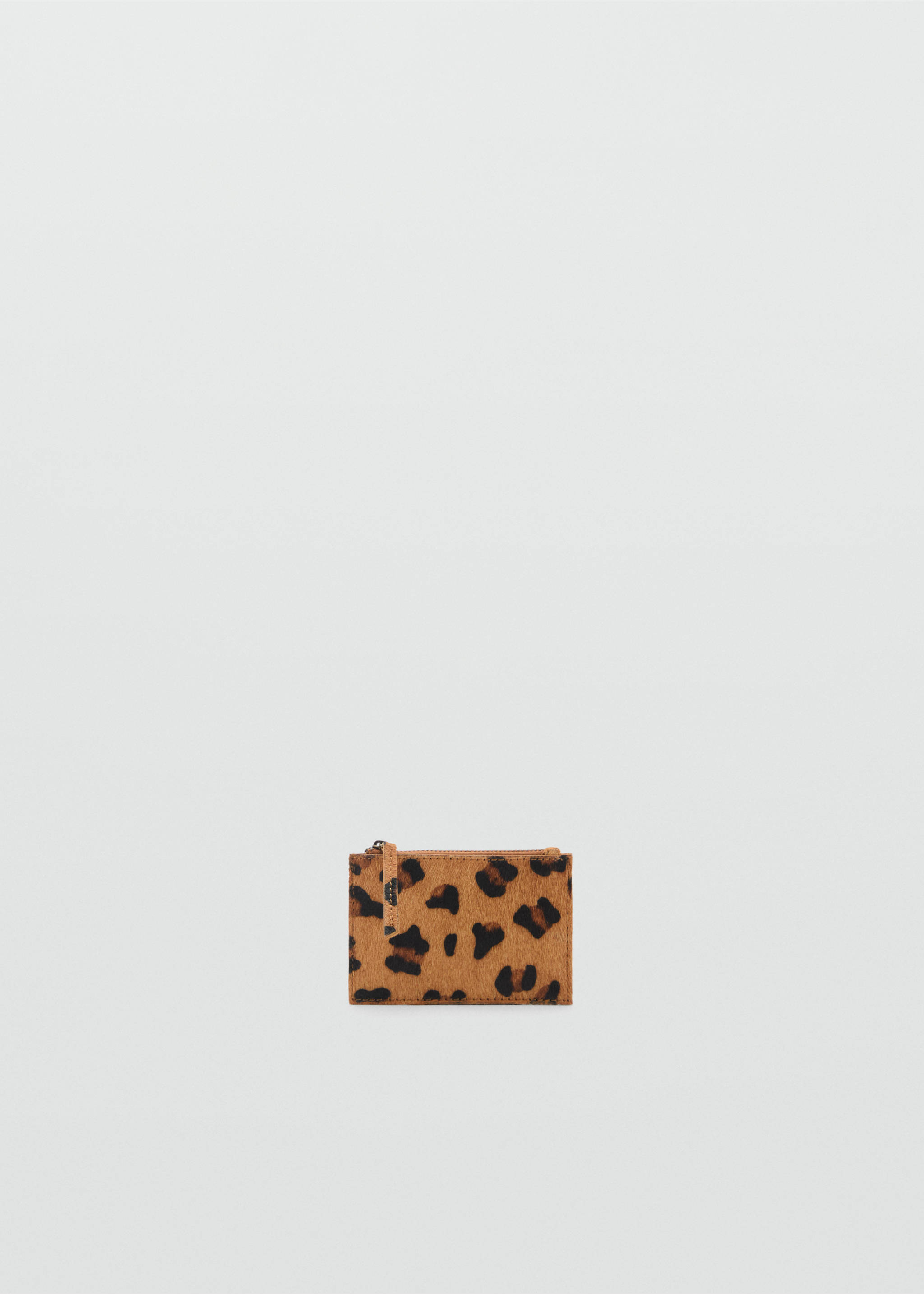 Leopard-print purse - Article without model, Black. Ref: 87028276-00.