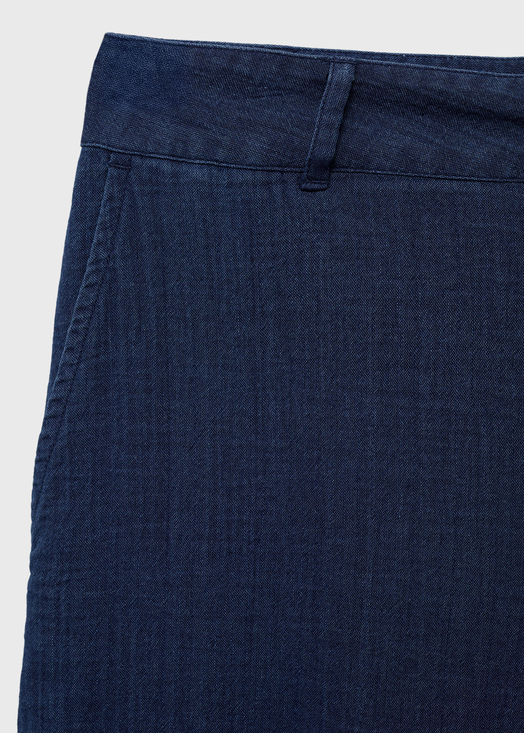 Pantalón denim fluido tiro alto - Detalle del artículo 0
