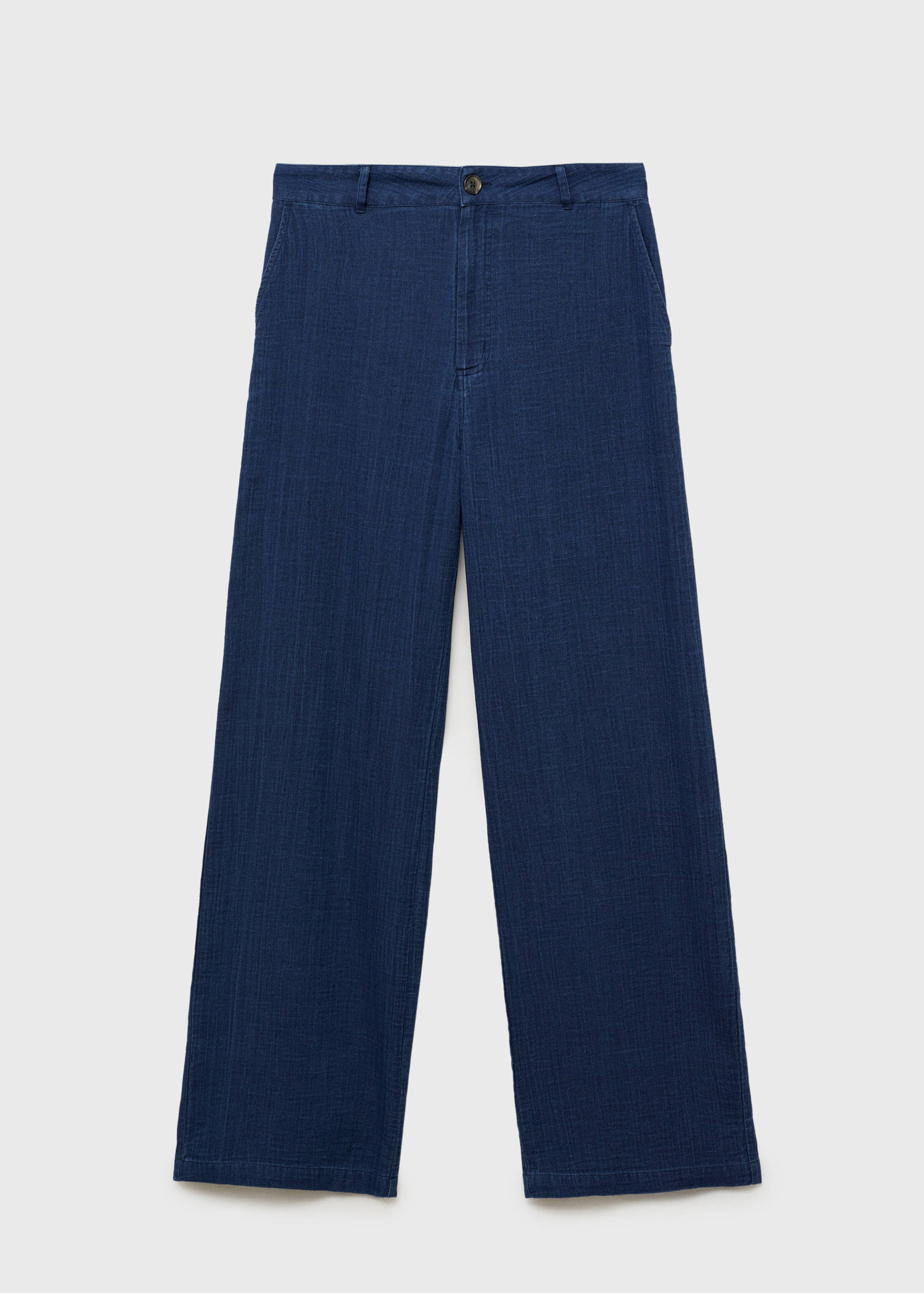 Pantalón denim fluido tiro alto - Artículo sin modelo