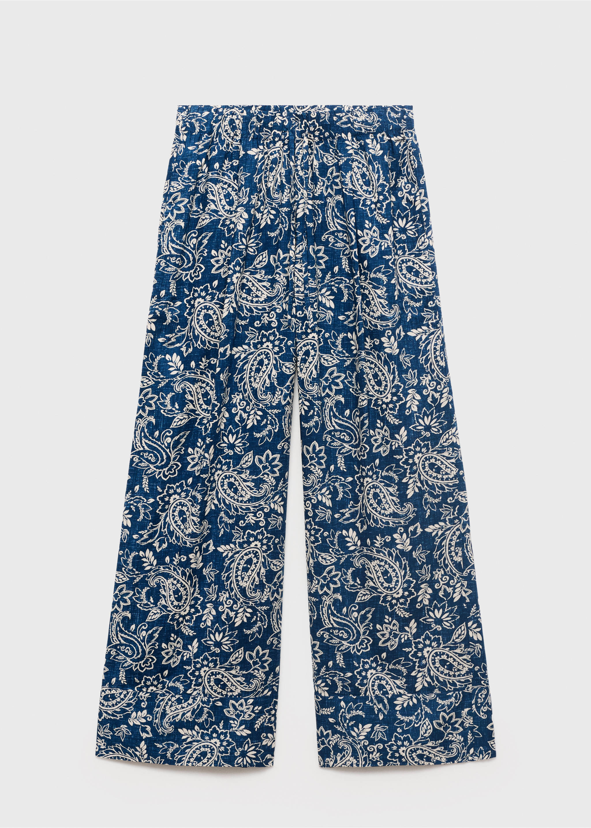 Pantalón algodón estampado - Artículo sin modelo, Azul. Ref: 87028645-00.