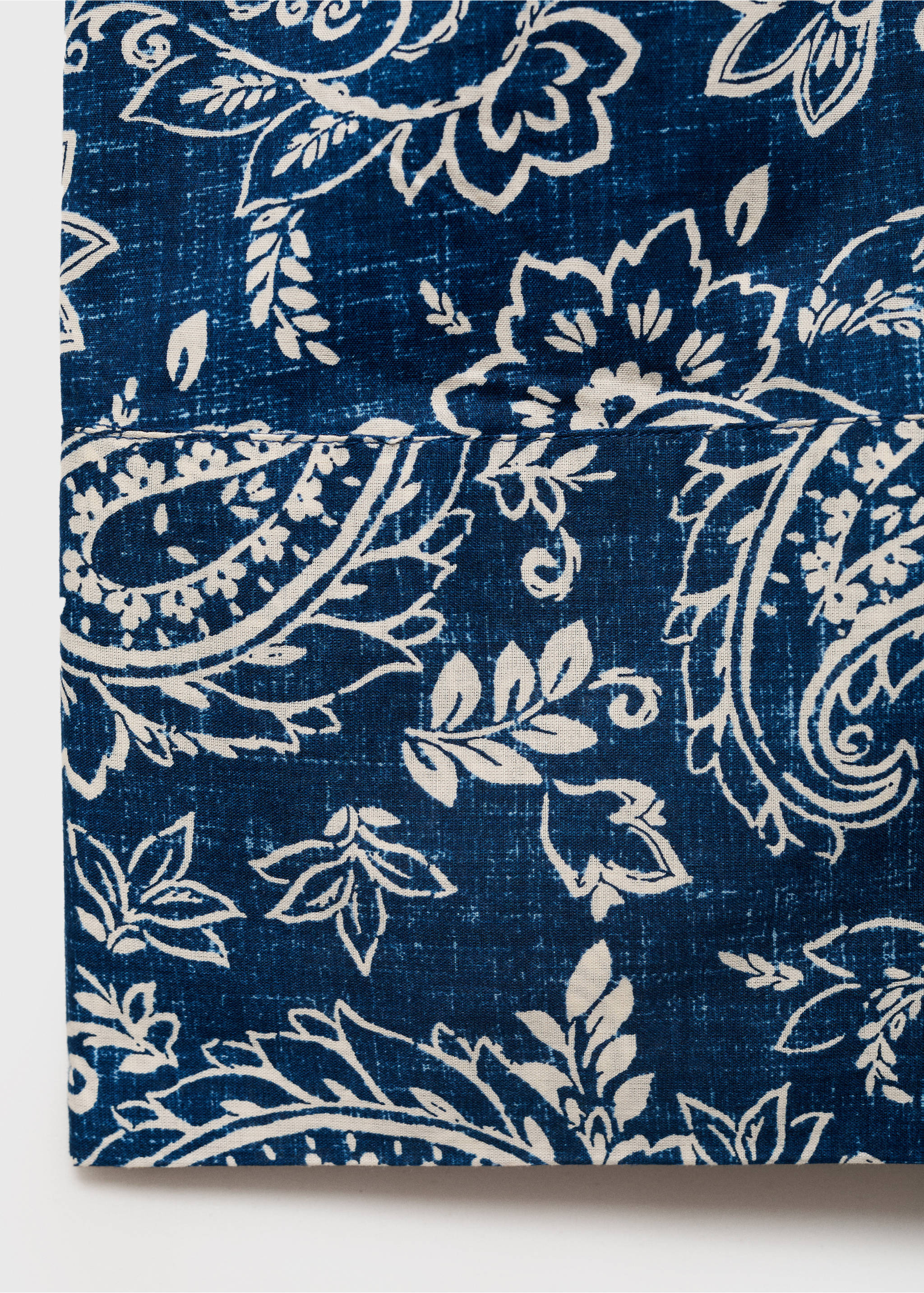 Pantalón algodón estampado - Detalle del artículo 0, Azul. Ref: 87028645-00.