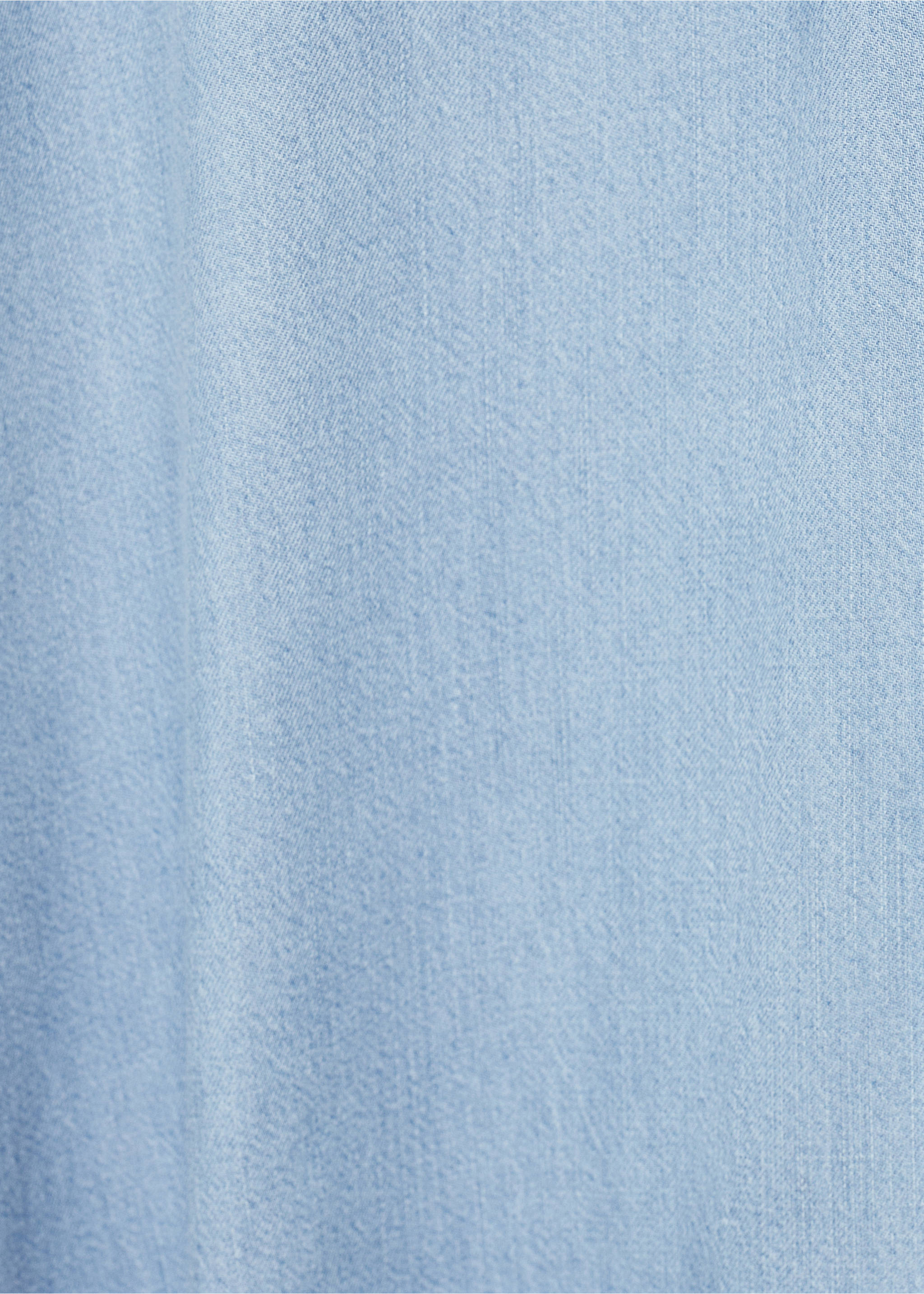Robe midi lyocell et col en V - Détail de l'article 0, Bleu clair. Ref: 87028650-00.