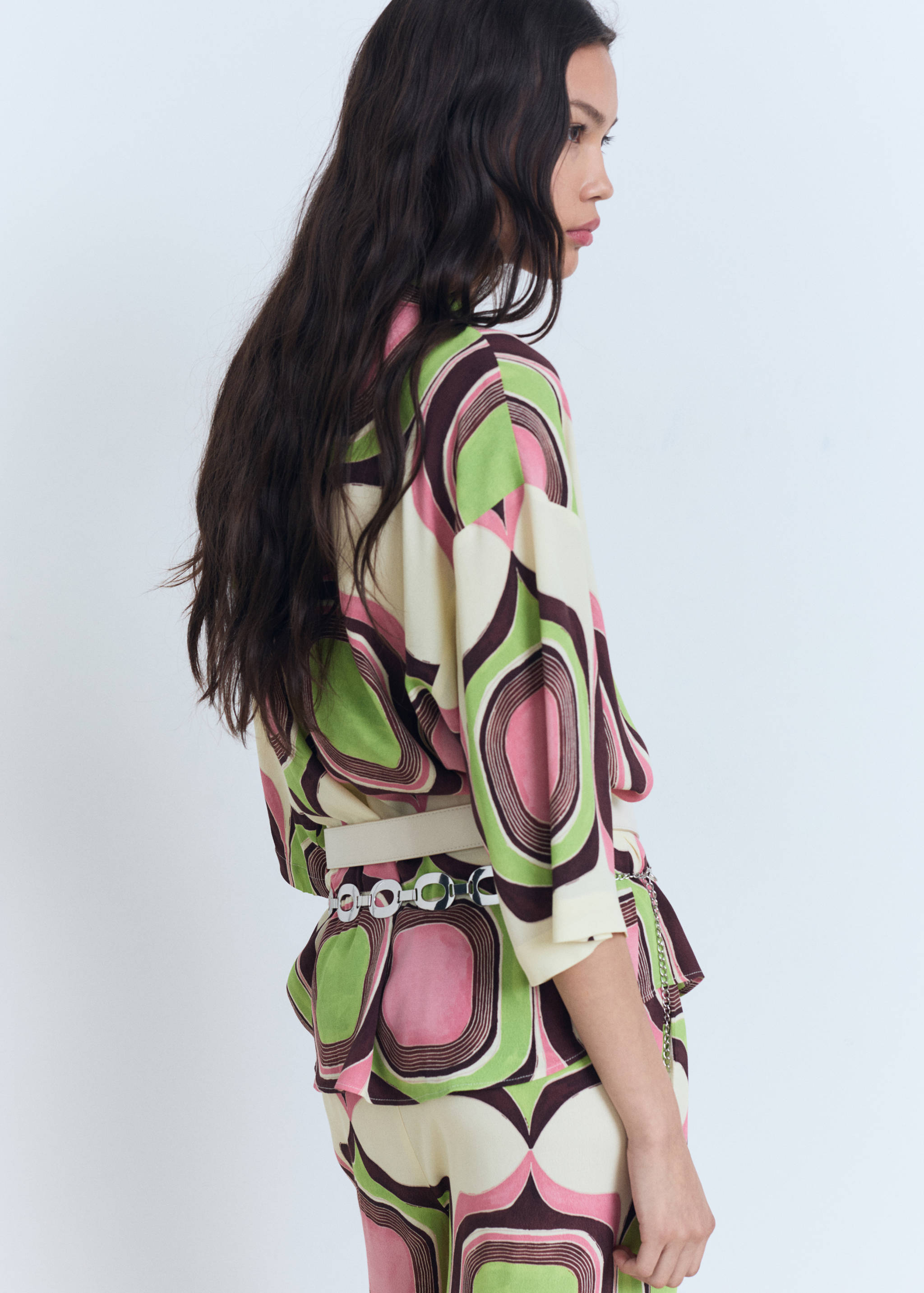 Geometric print blouse - Reverse of the article