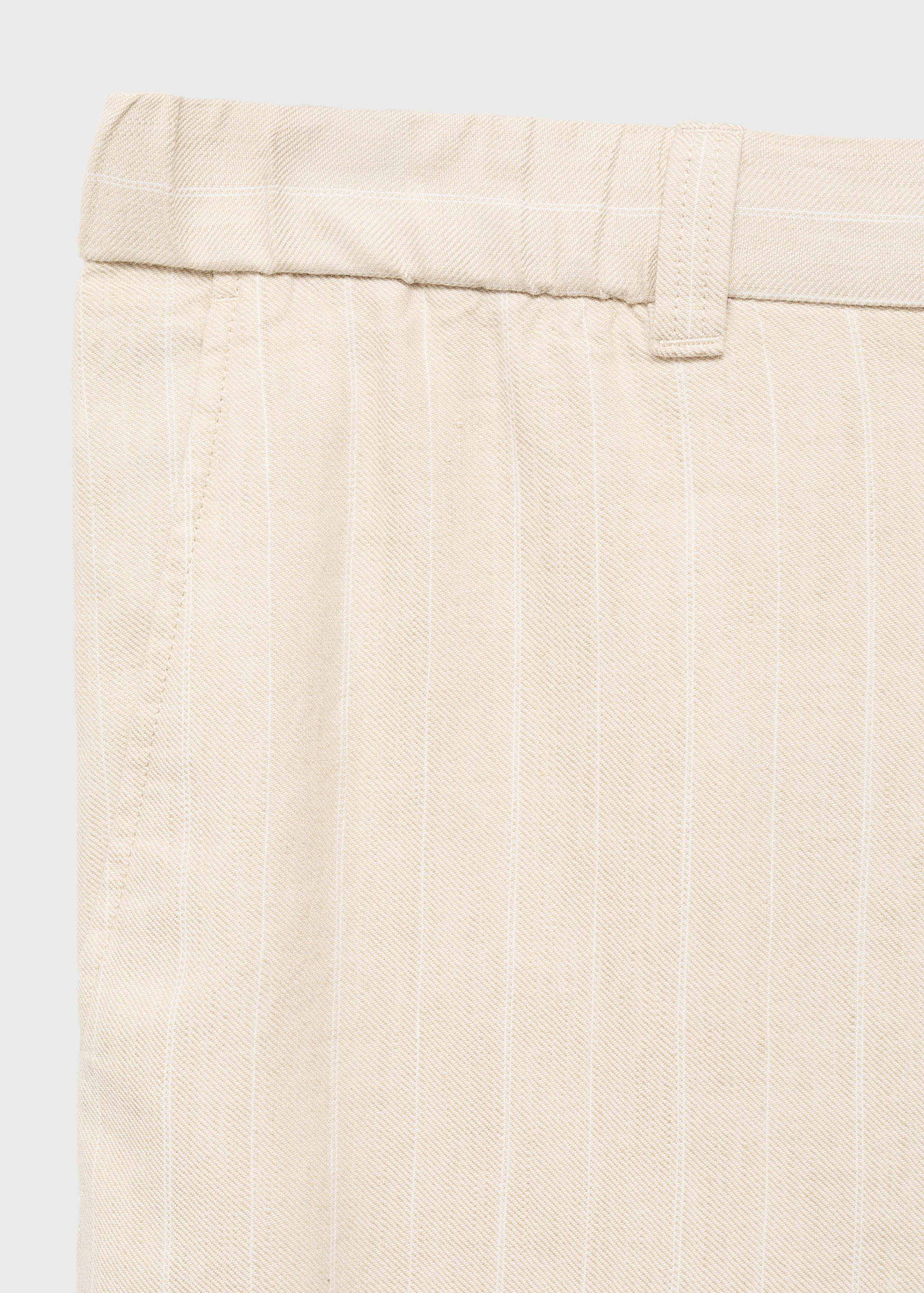 Pantalon lin fines rayures - Détail de l'article 0