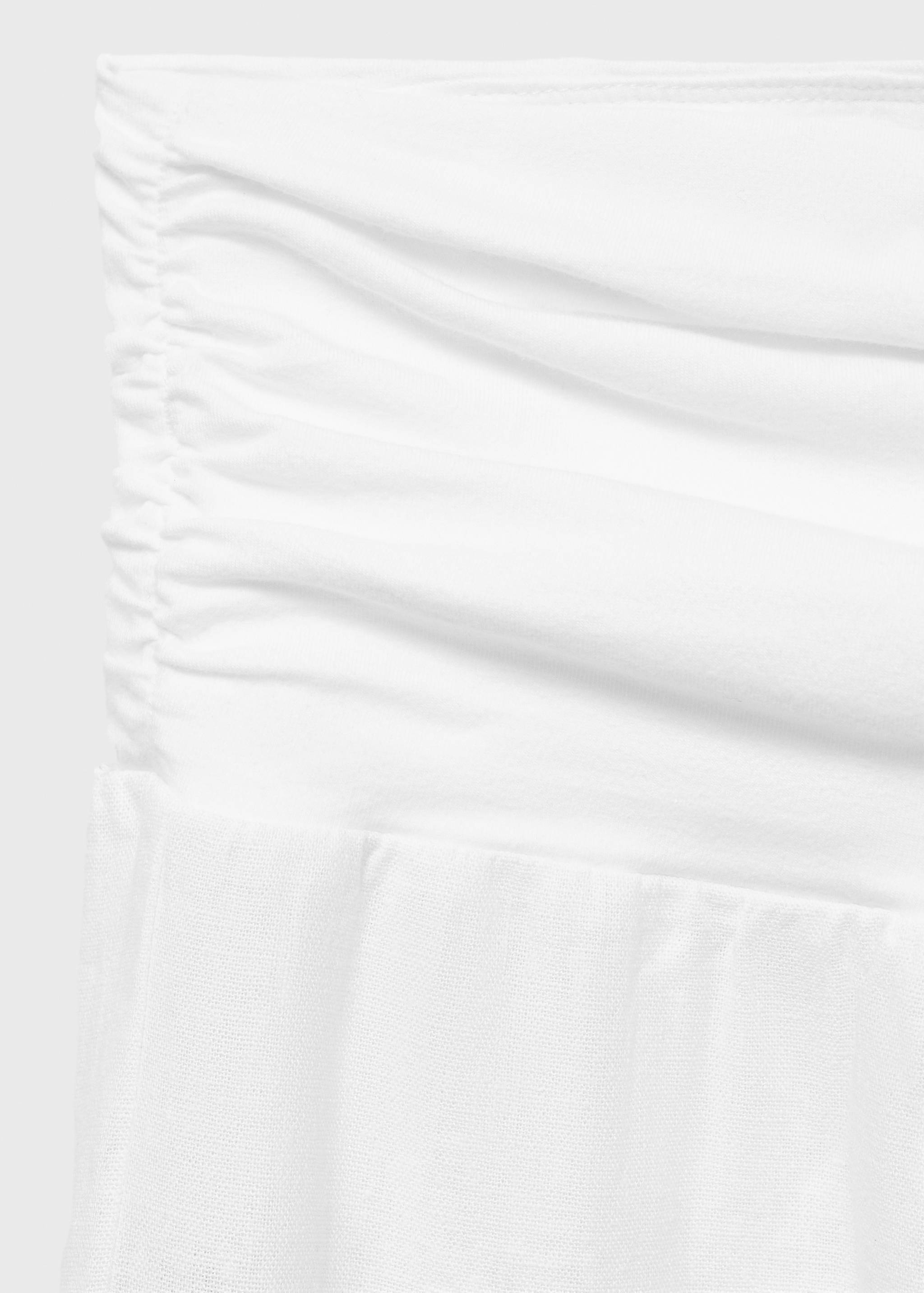 Linen trousers with draped waist - Details of the article 0