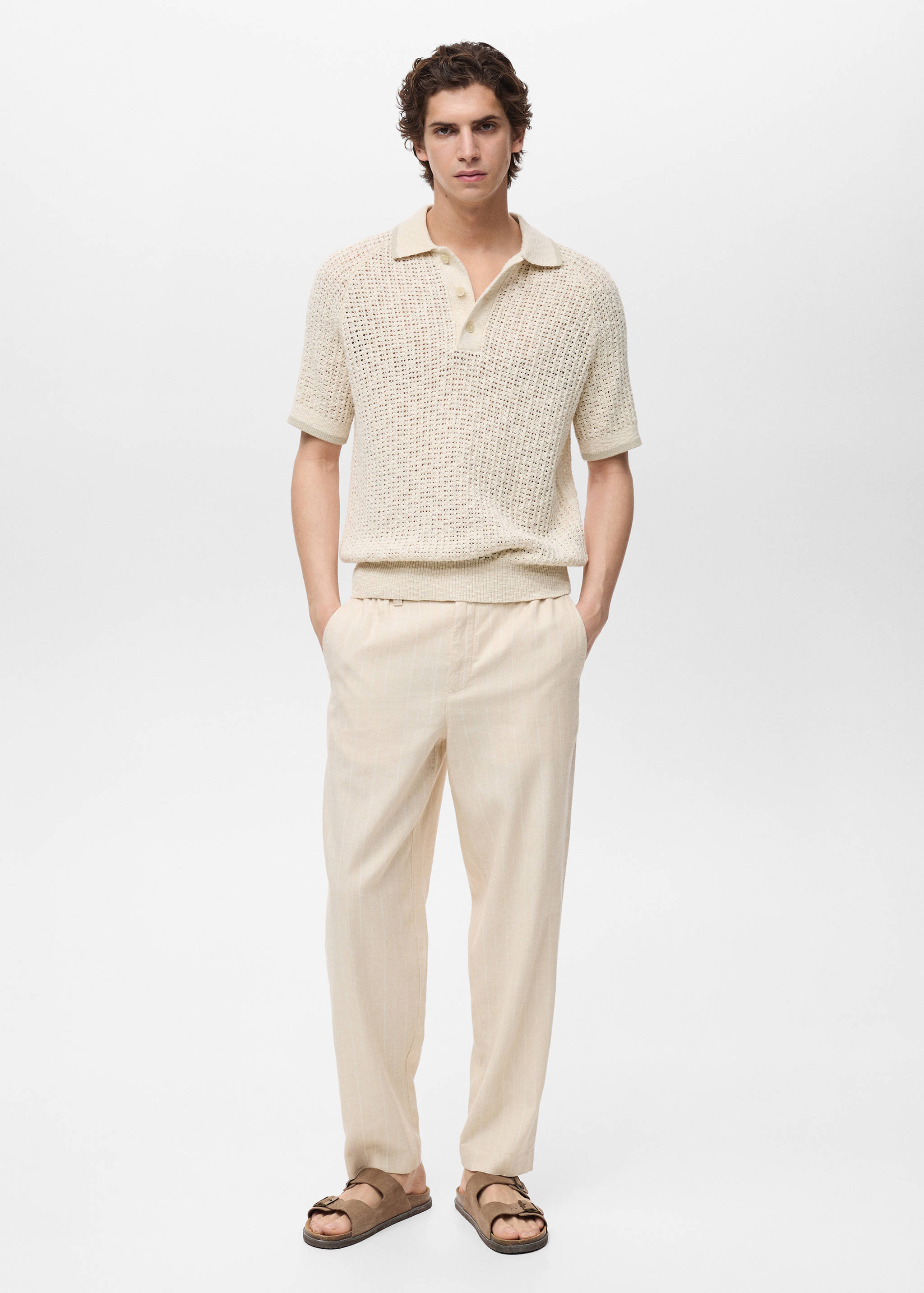 Polo maglia traforata cotone - Piano generale