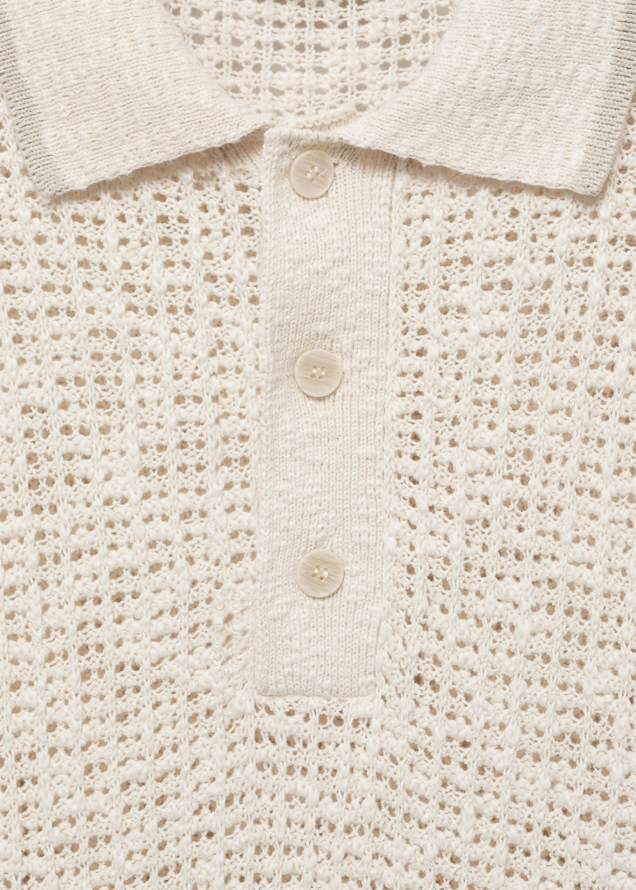 Polo maglia traforata cotone - Dettaglio dell'articolo 8