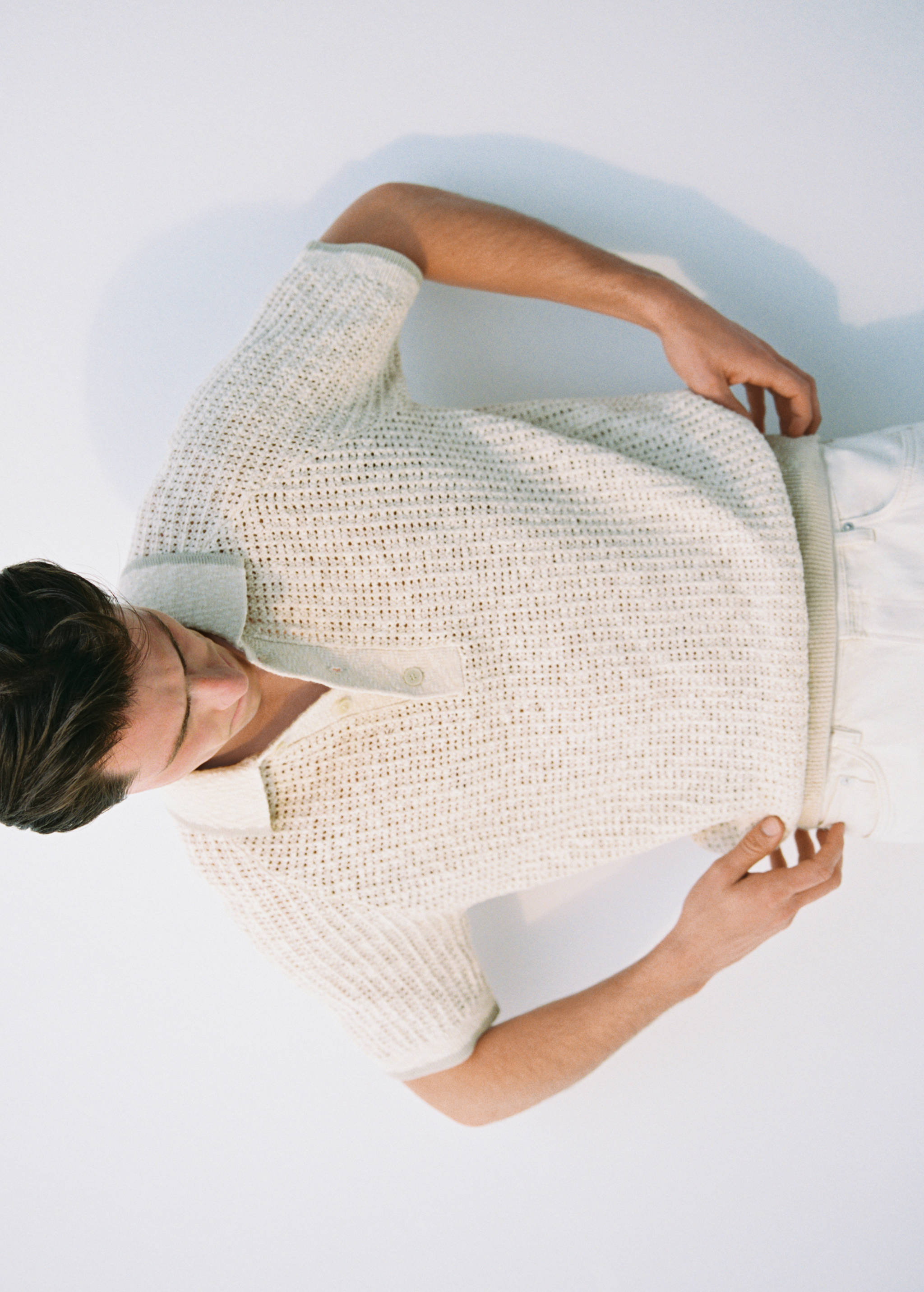 Polo maglia traforata cotone - Dettaglio dell'articolo 3