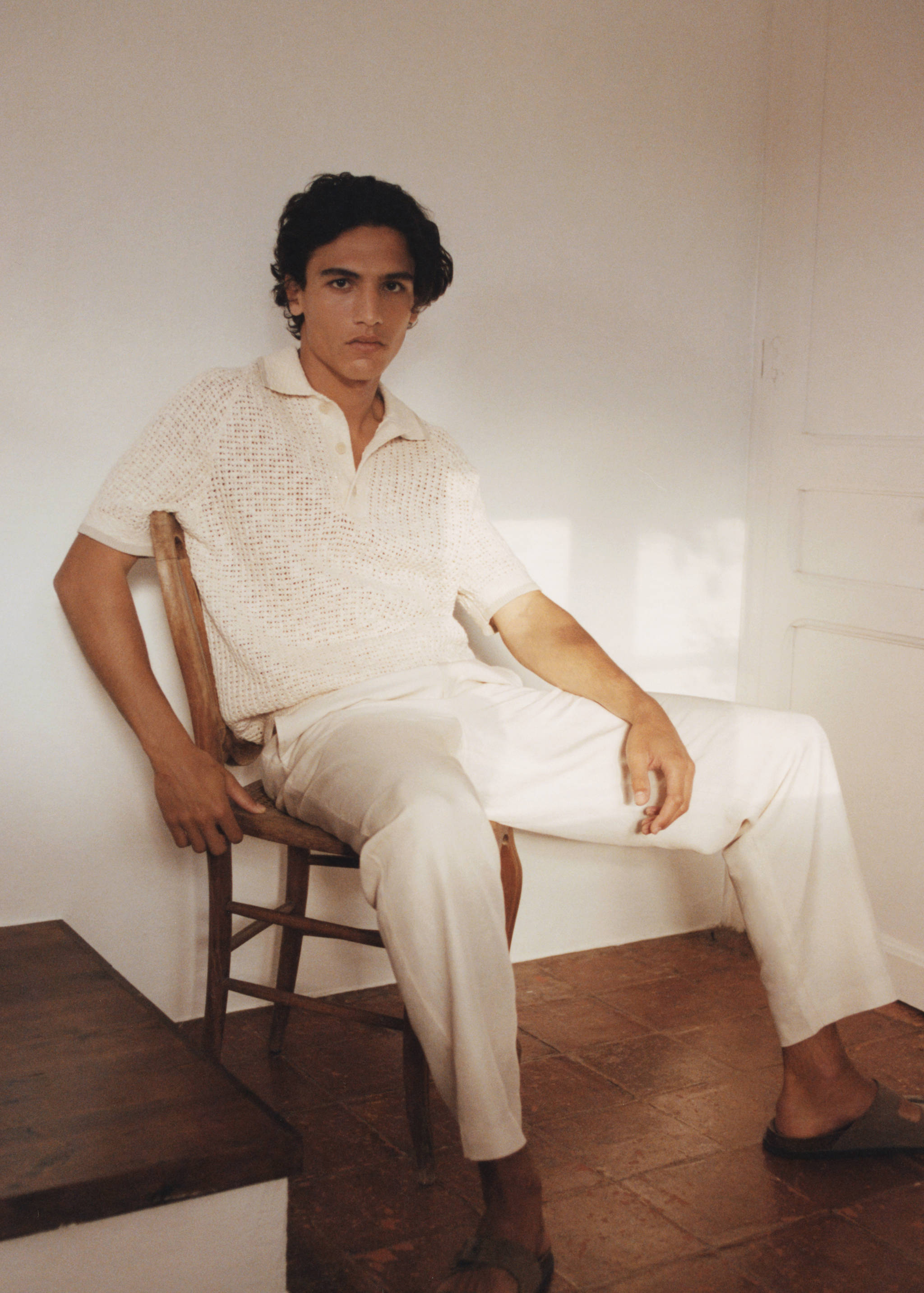 Polo maglia traforata cotone - Dettaglio dell'articolo 5