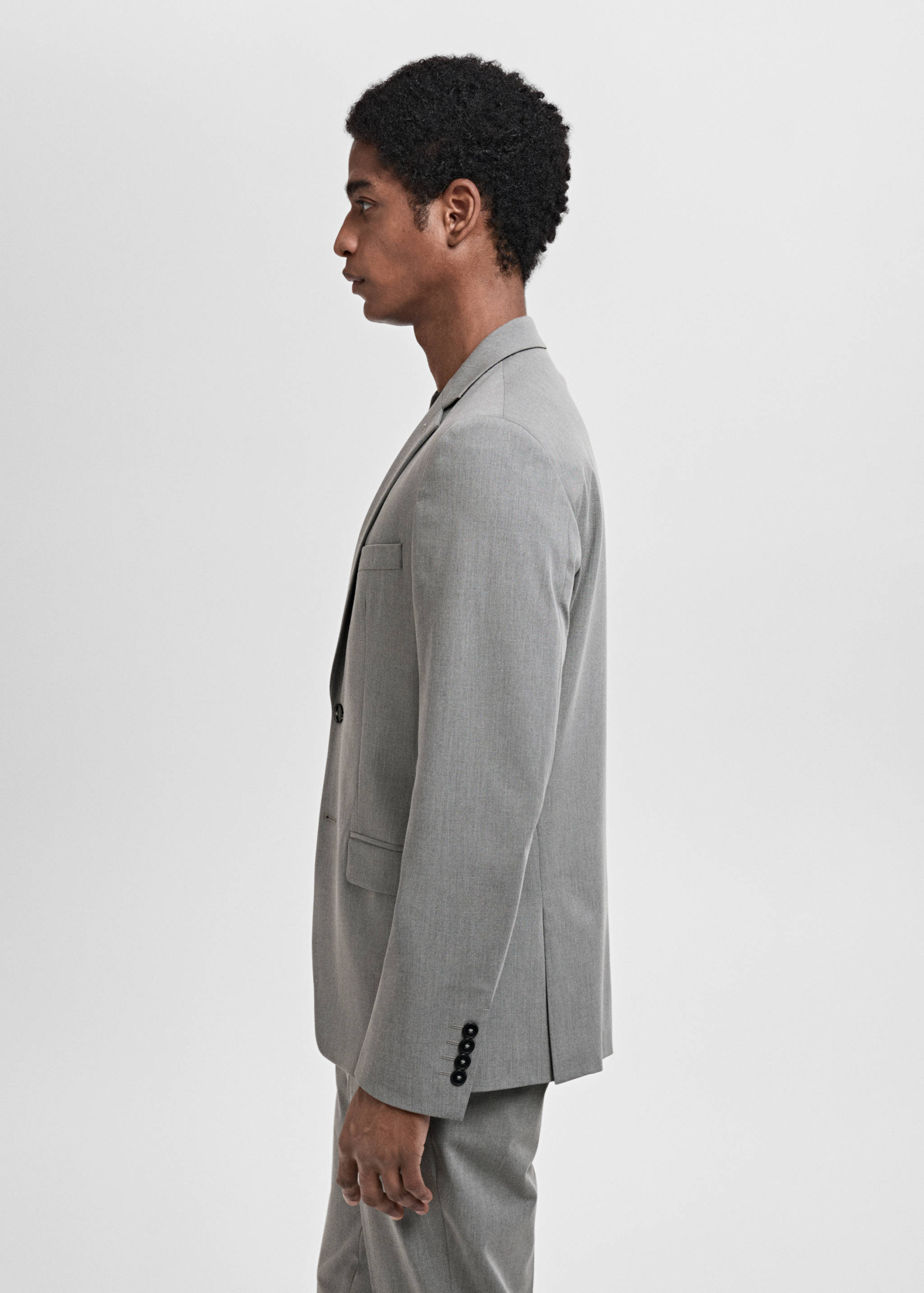 Super slim-fit suit jacket in stretch fabric - Details of the article 2