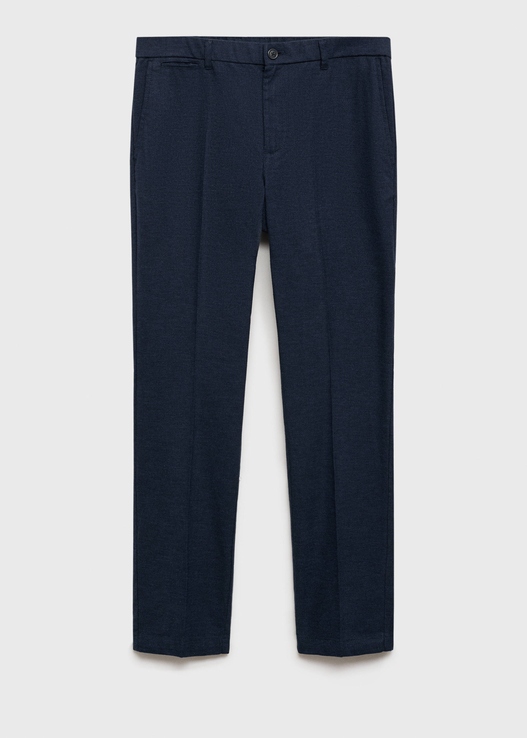 Flanellhose mit Mikro-Fischgrätmuster - Artikel ohne Model