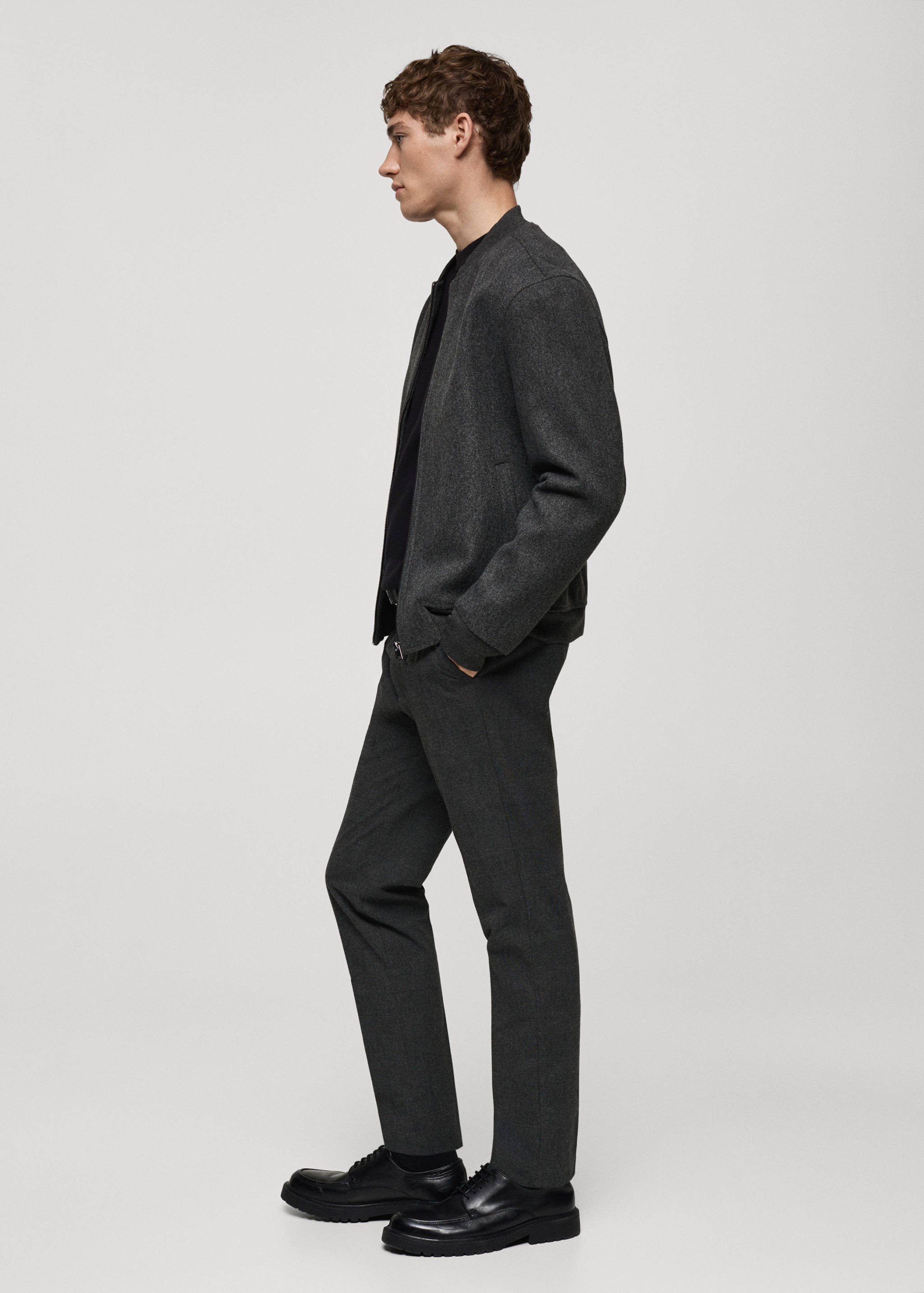 Prince of wales check flannel trousers - Details of the article 2