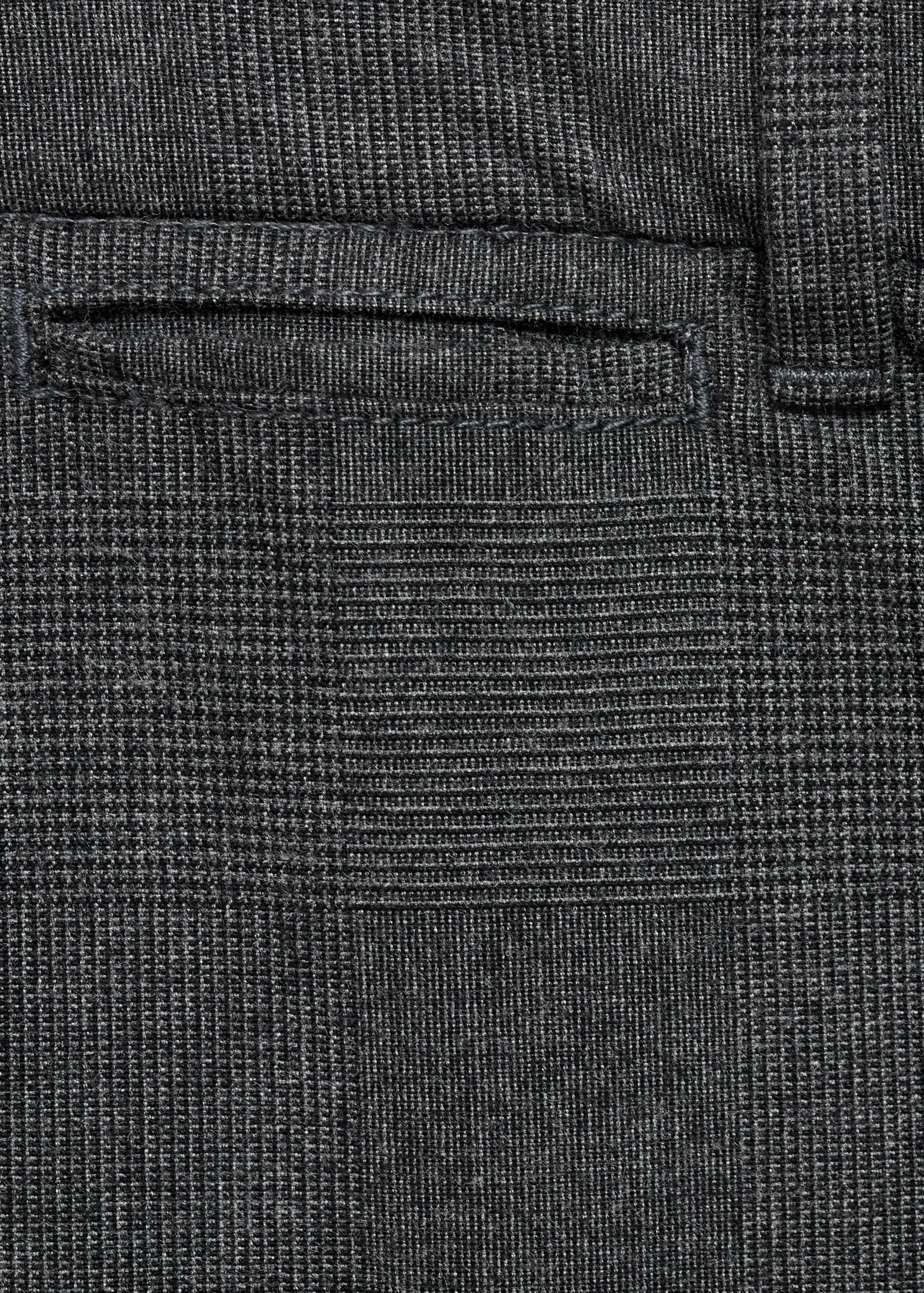 Prince of wales check flannel trousers - Details of the article 0