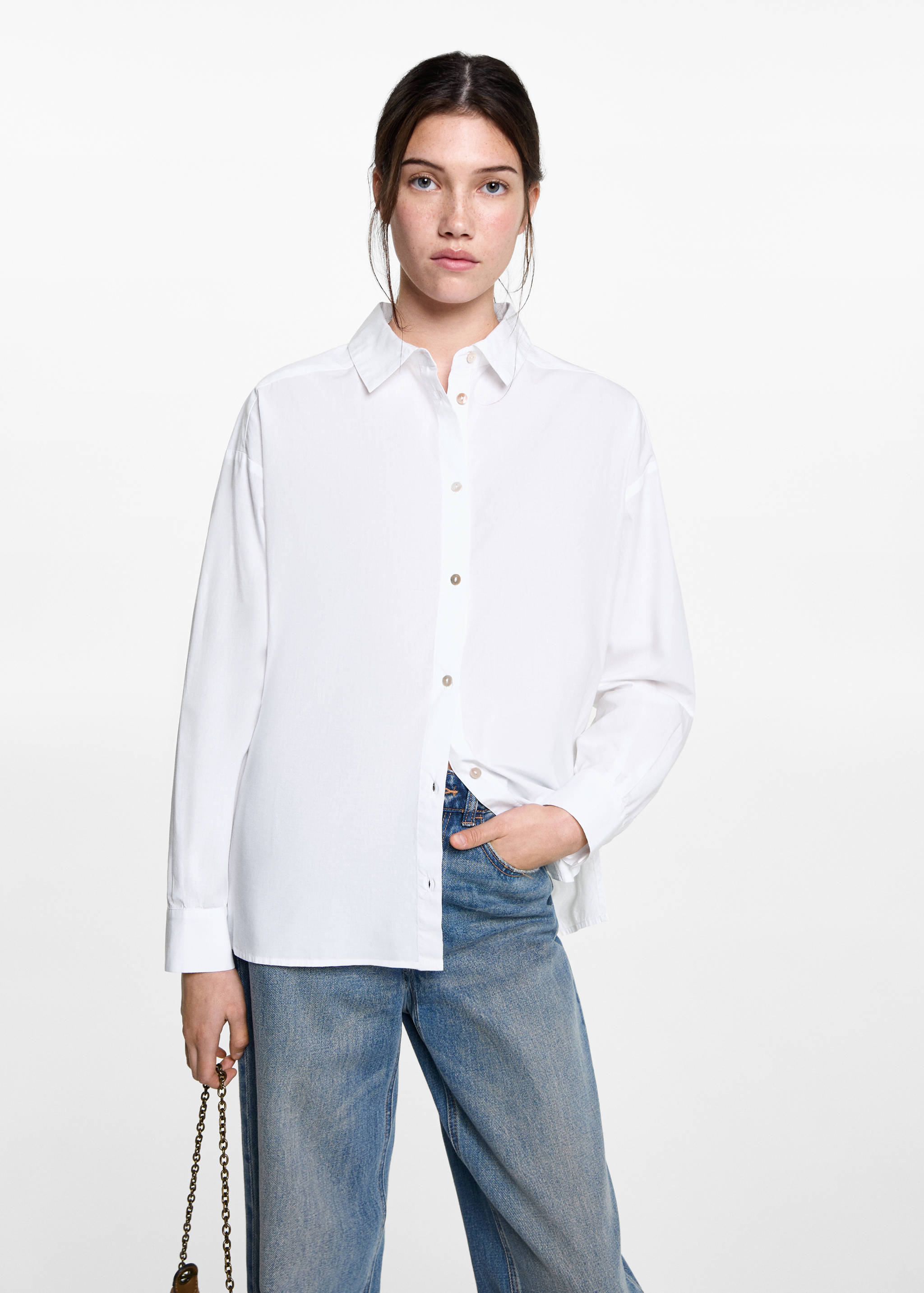Oversize cotton shirt - Medium plane