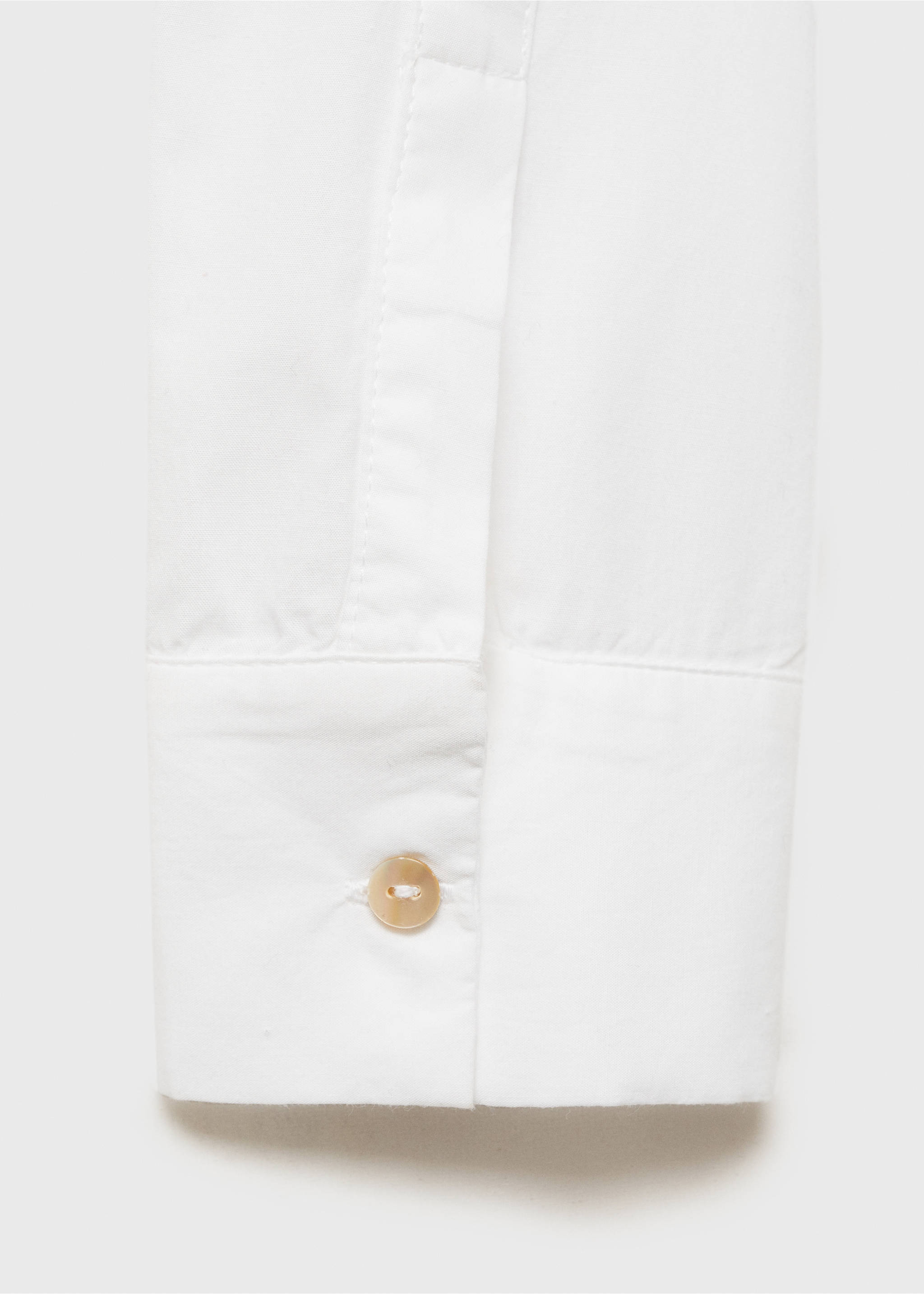 Oversize cotton shirt - Details of the article 0, Off White. Ref: 87030261-00.