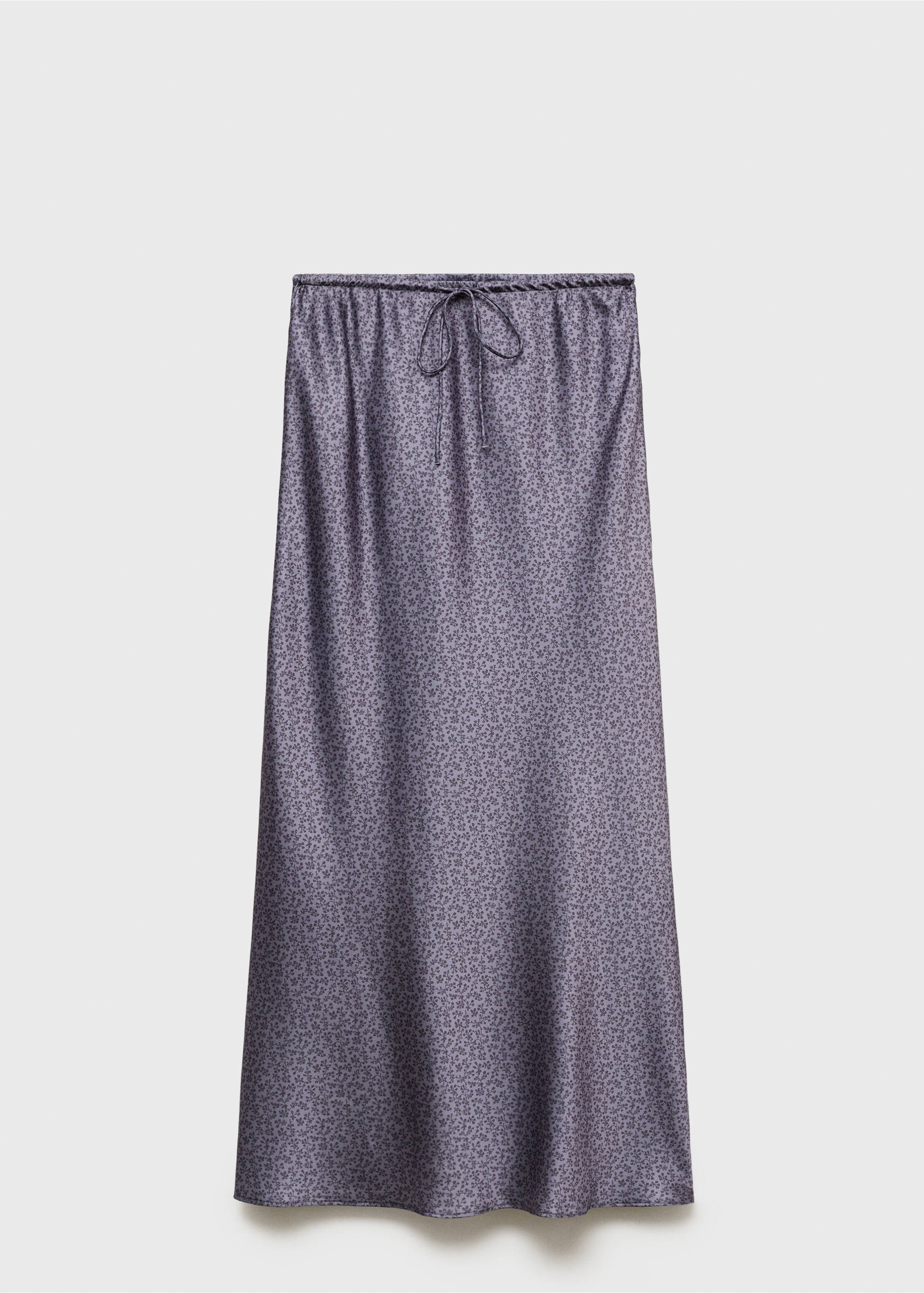 Printed satin skirt - Article without model, Lilac. Ref: 87030265-00.