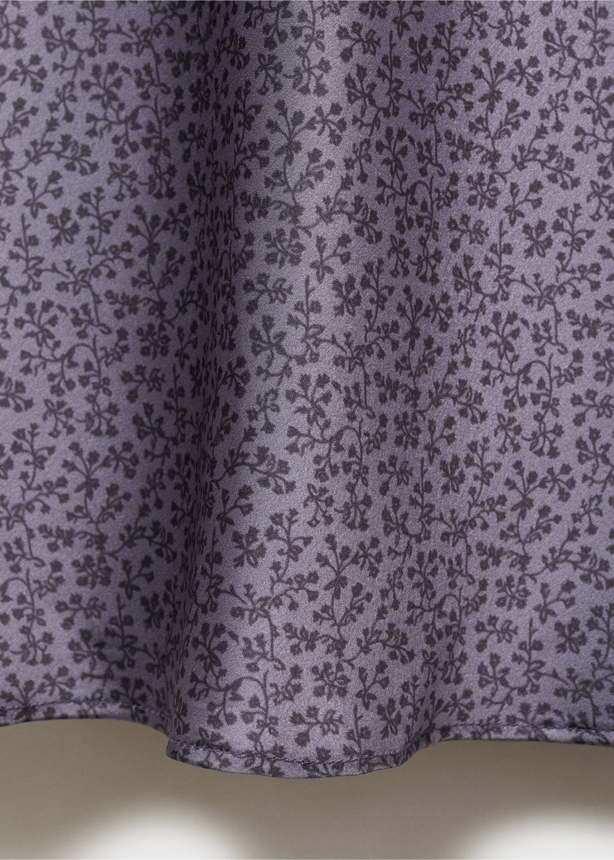 Printed satin skirt - Details of the article 0, Lilac. Ref: 87030265-00.