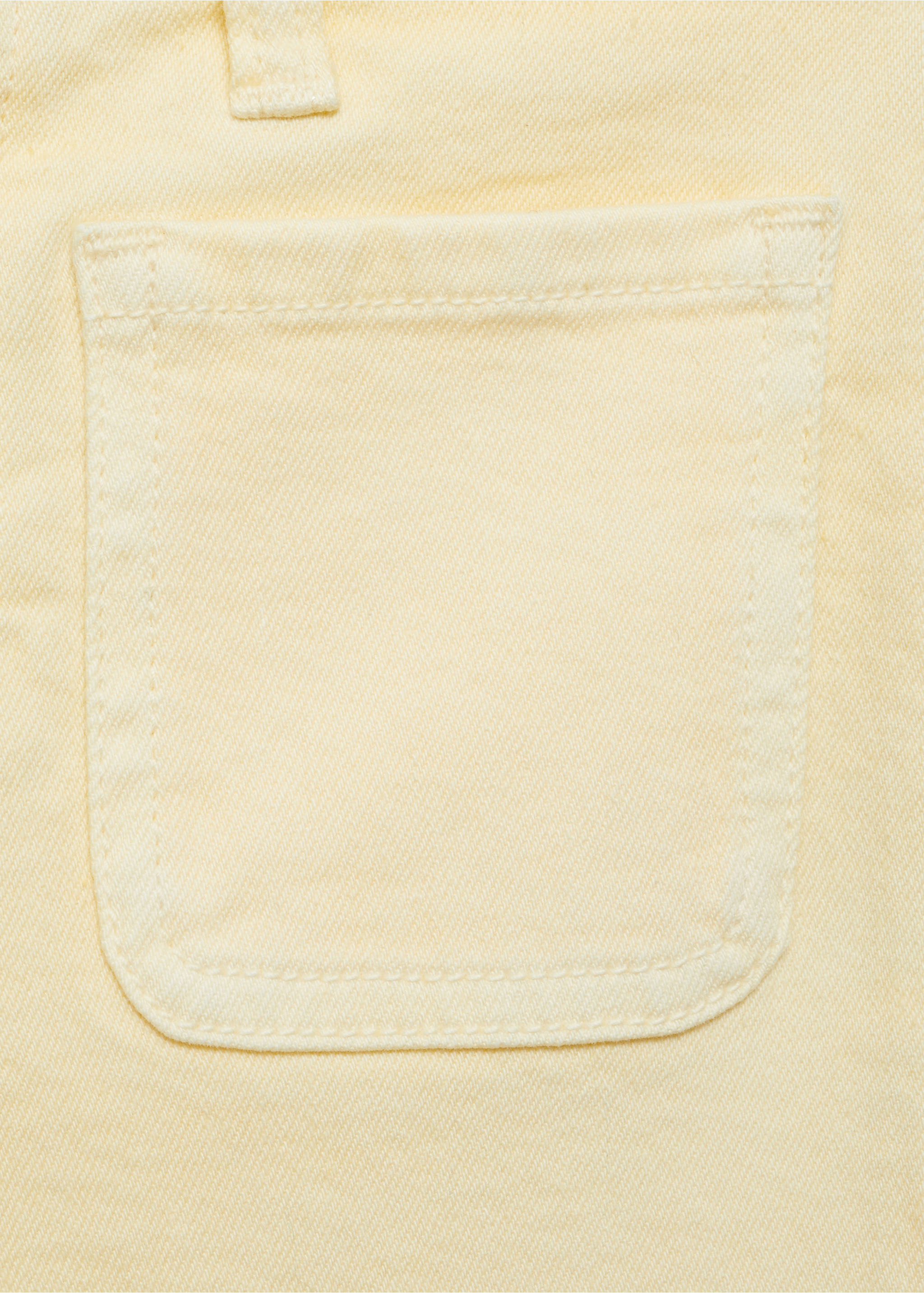 Flared jeans with pocket - Details of the article 0, Pastel Yellow. Ref: 87030424-00.