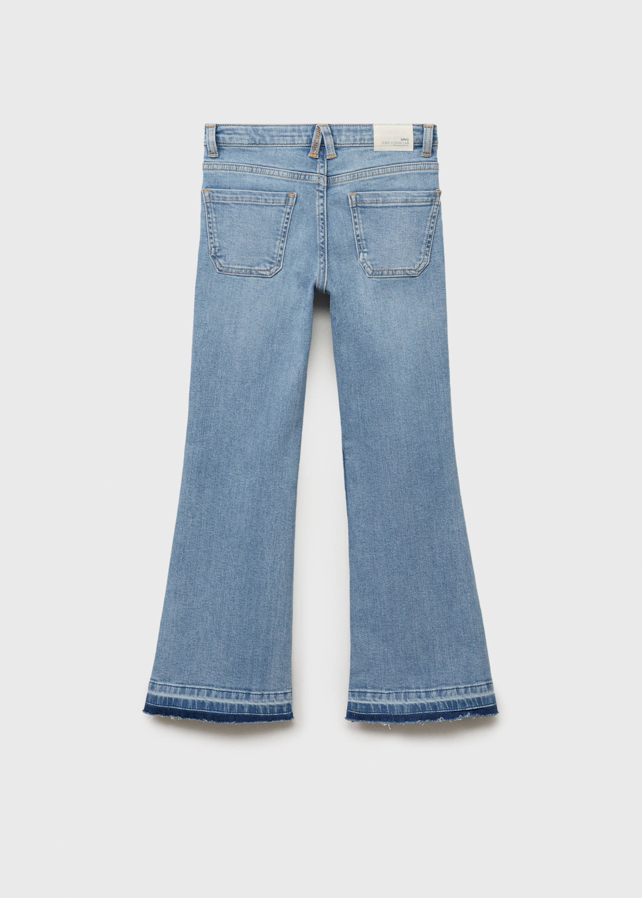 Frayed low-rise skinny jeans - Reverse of the article