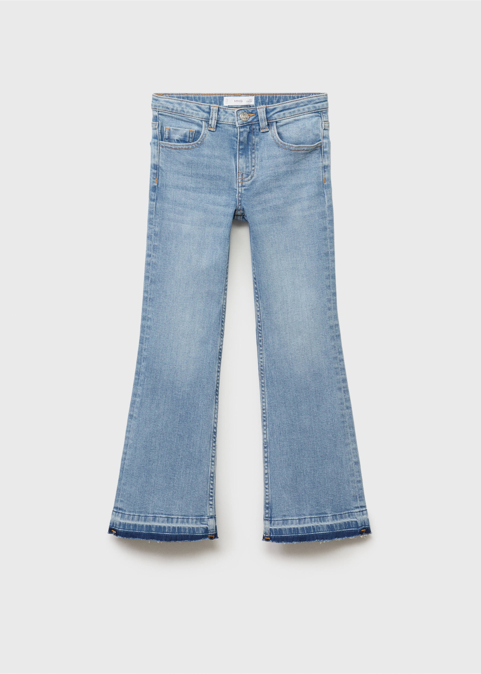 Frayed low-rise skinny jeans - Article without model, Medium Blue. Ref: 87030425-00.