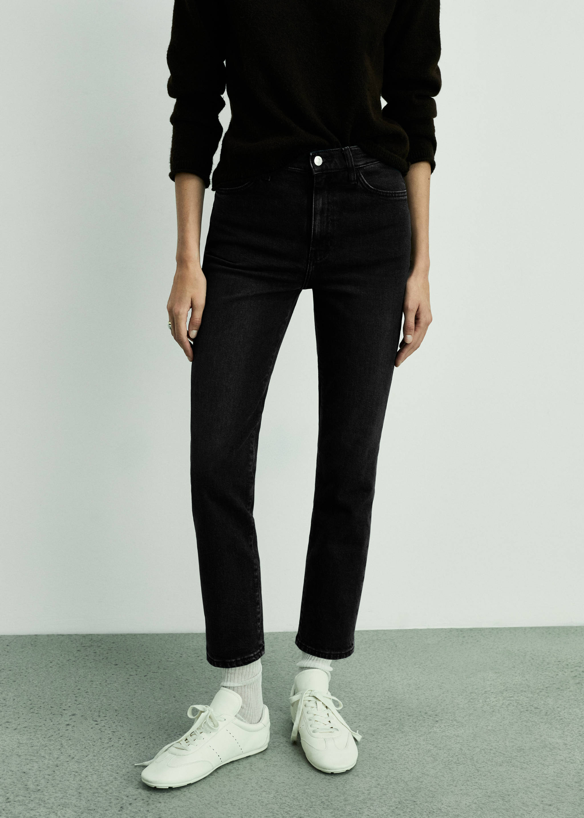 Jeans Claudia slim crop - Plano medio