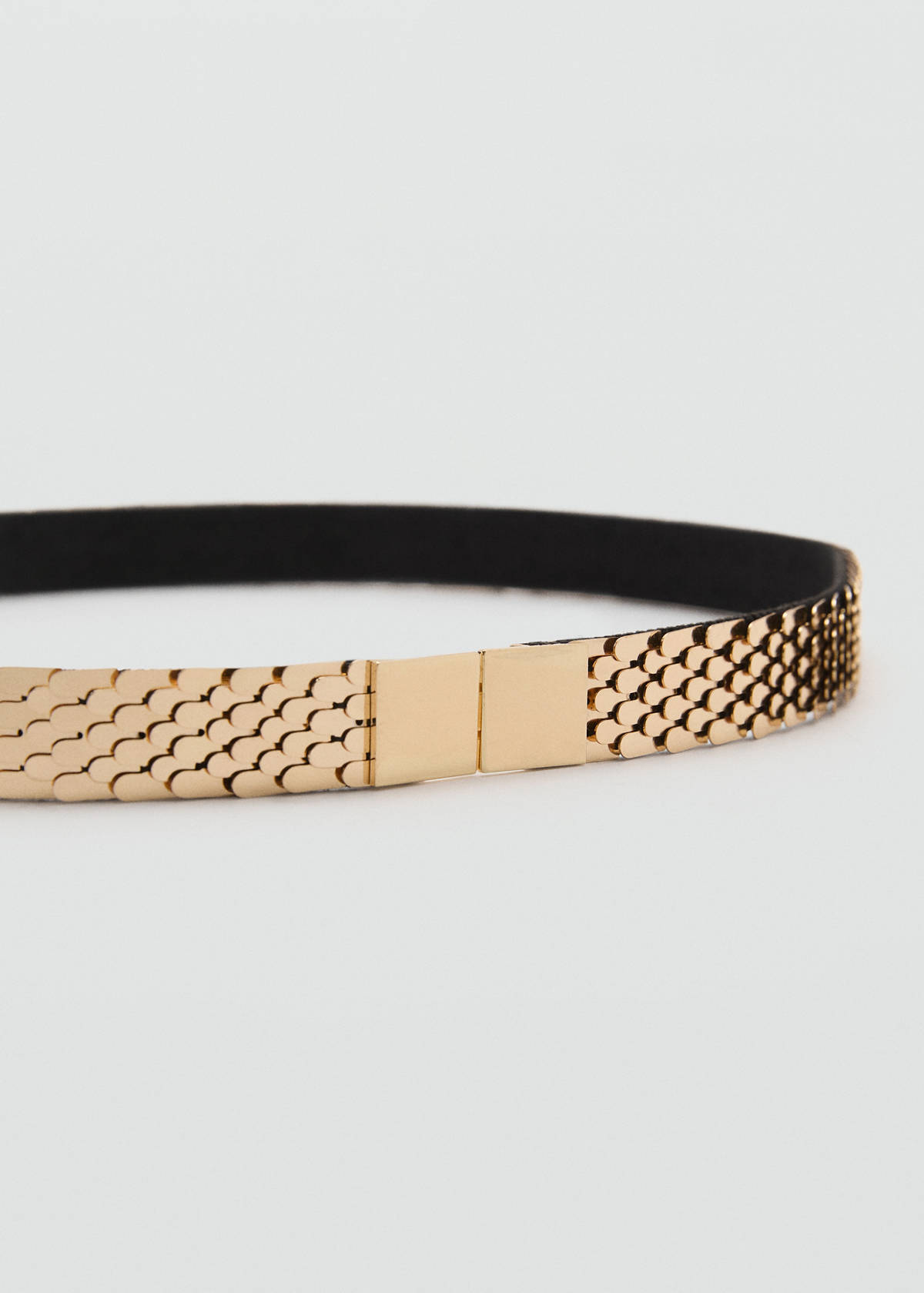 Skinny metal belt