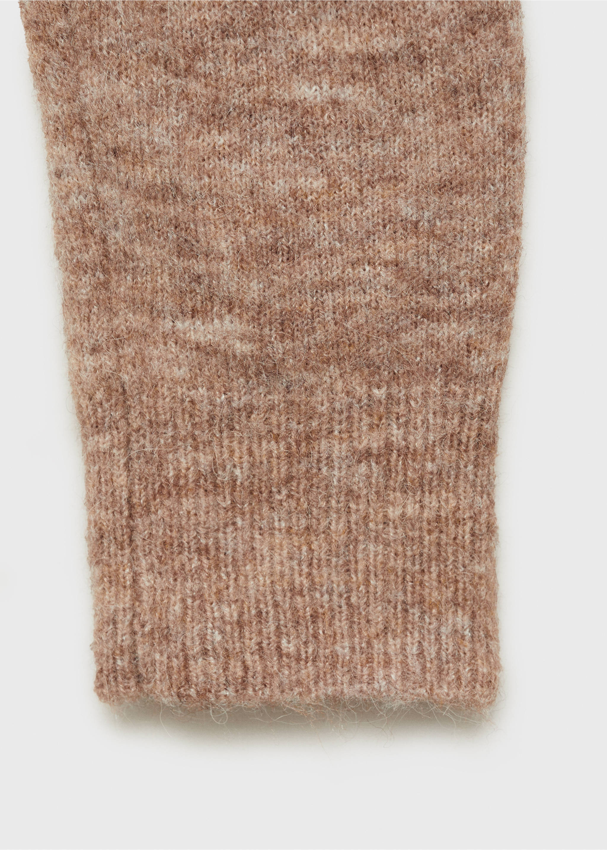 Sweater with wraparound lapel neck - Details of the article 0, Light/Pastel Grey. Ref: 87030434-00.