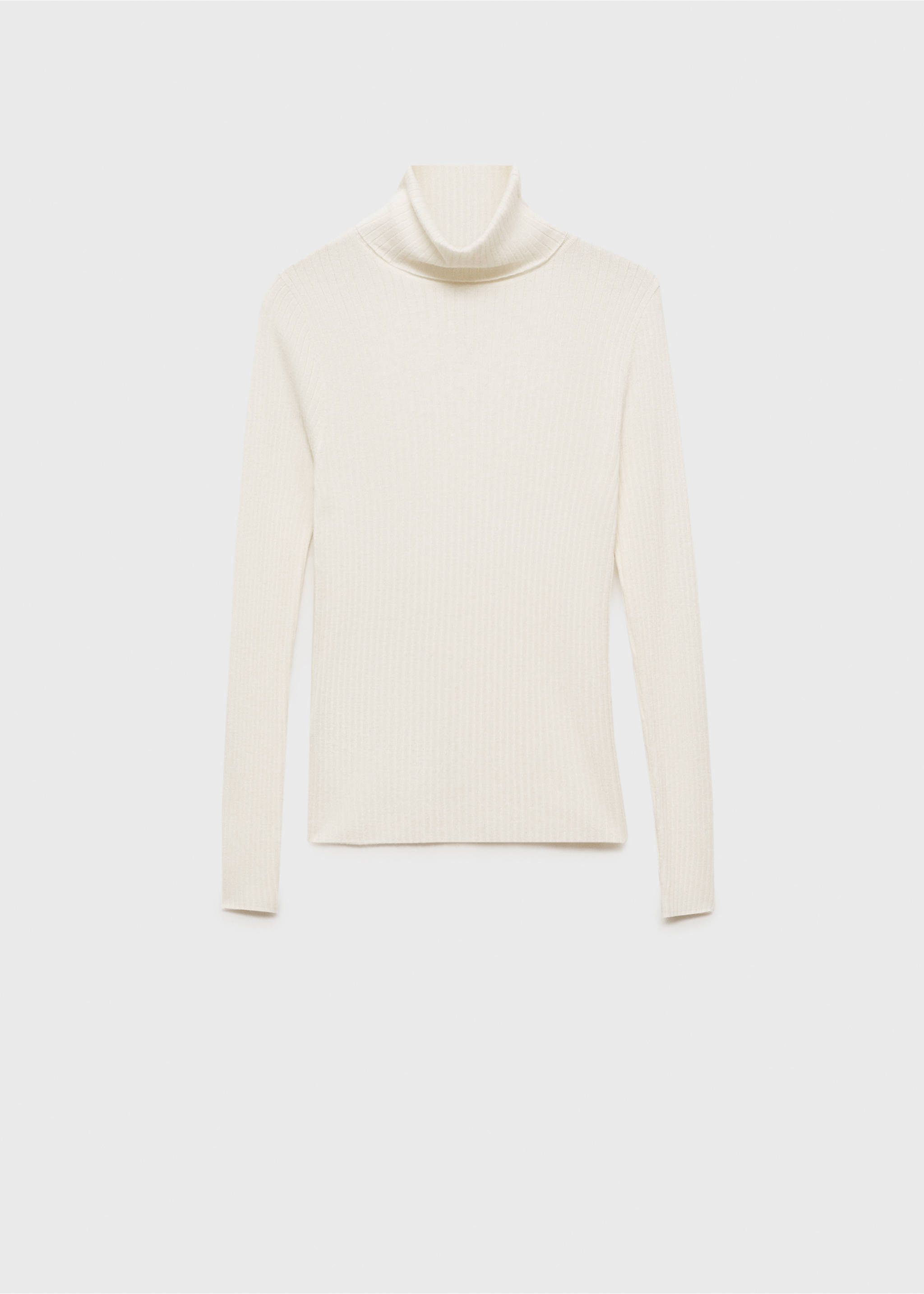 Rollkragenpullover aus Wollgemisch - Artikel ohne Model, Ecru. Ref: 87030441-00.