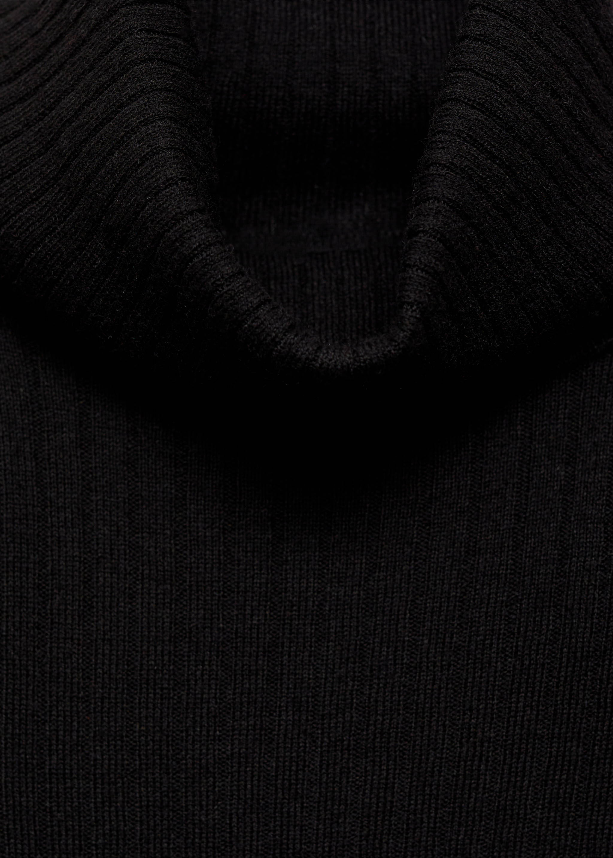 Wool blend turtleneck sweater - Details of the article 8, Black. Ref: 87030441-00.