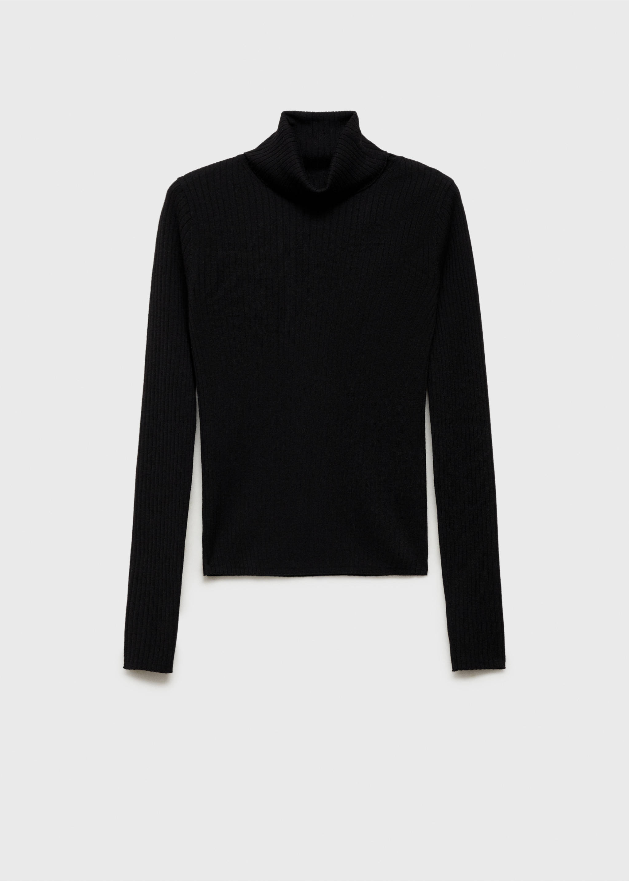 Wool blend turtleneck sweater - Article without model, Black. Ref: 87030441-00.