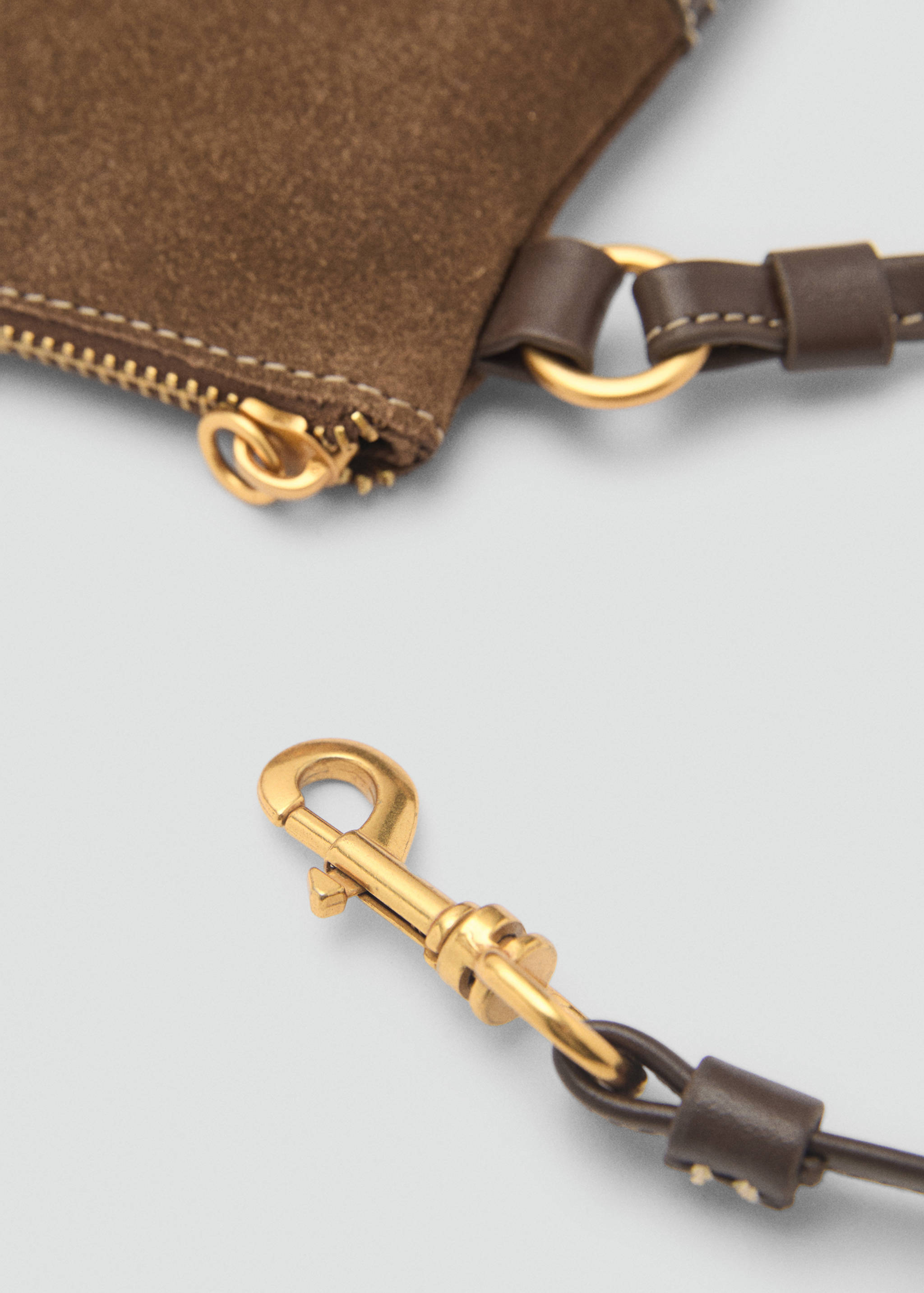 Leather case with short handle - Medium plane