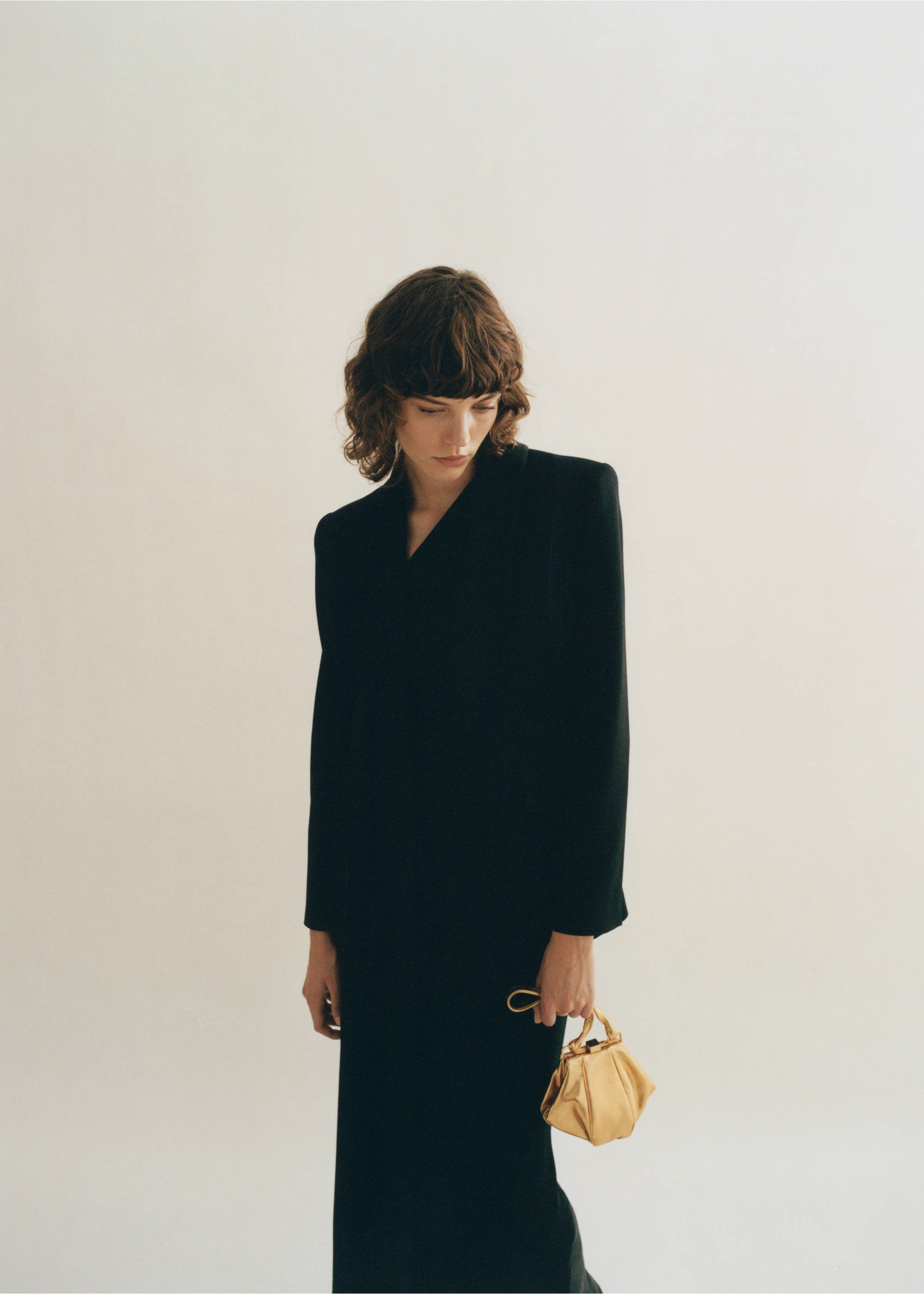 Leather metallic bag - General plane, Gold. Ref: 87030448-00.