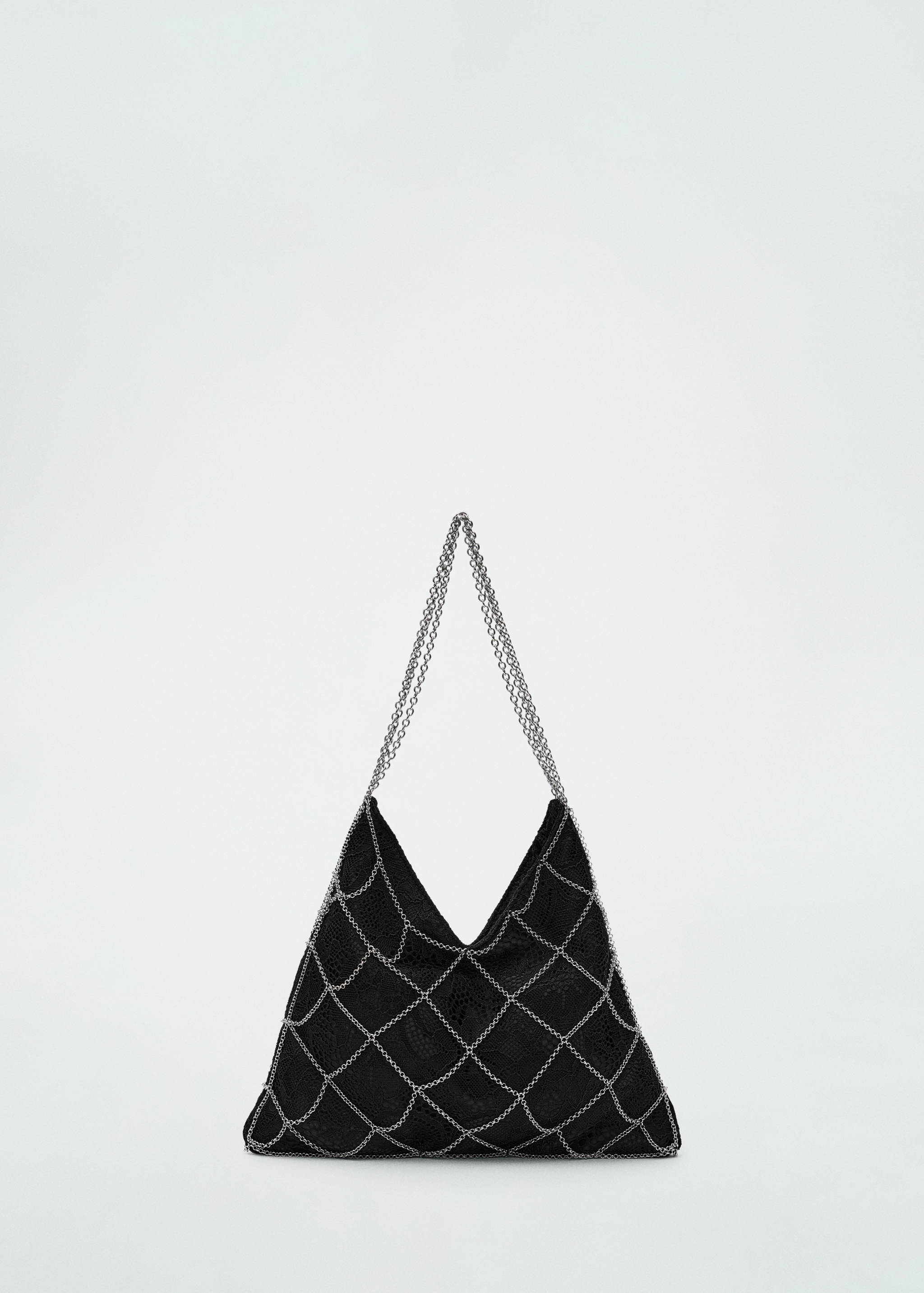 Guipure mesh chain bag - Article without model