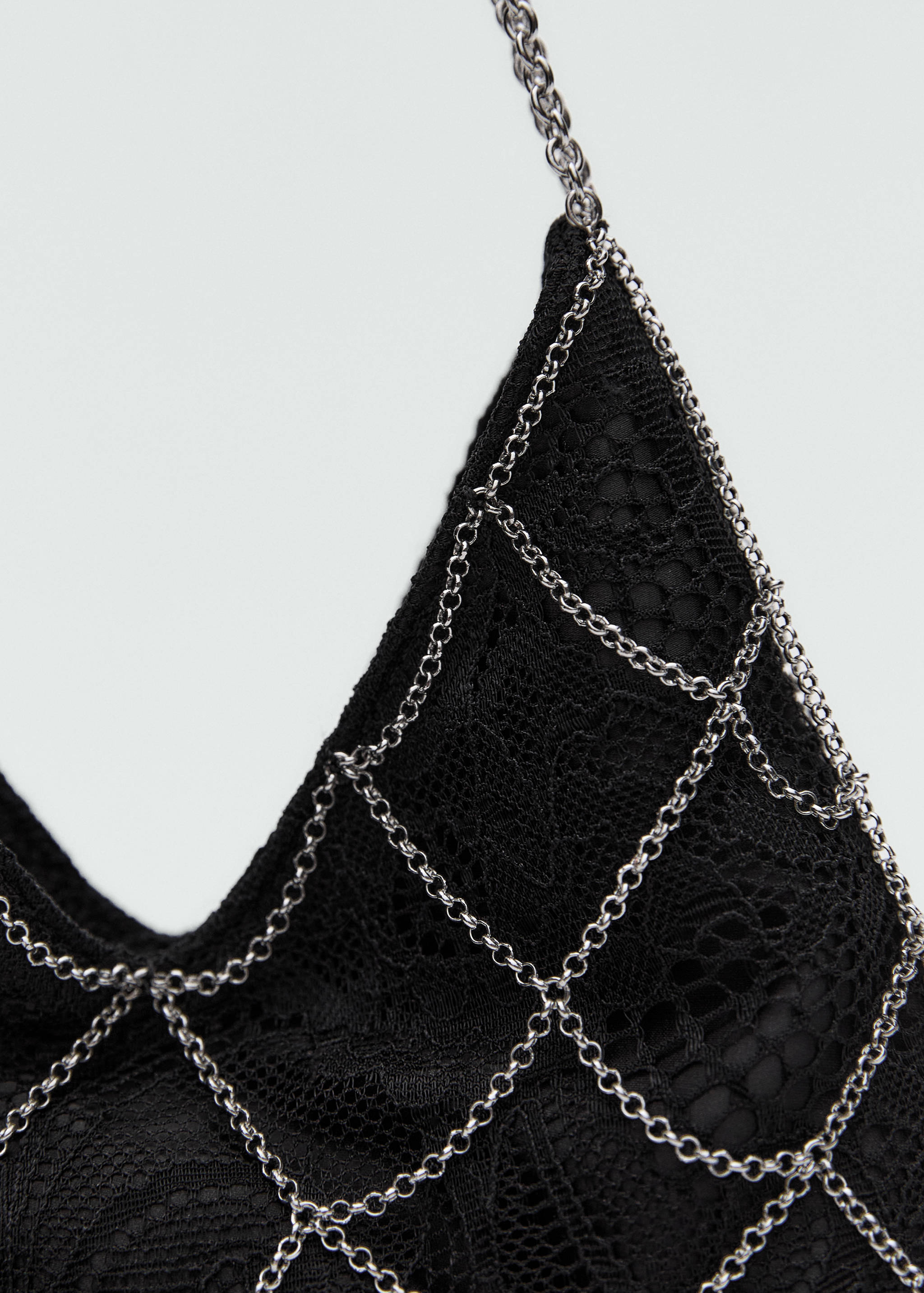 Guipure mesh chain bag - Details of the article 2