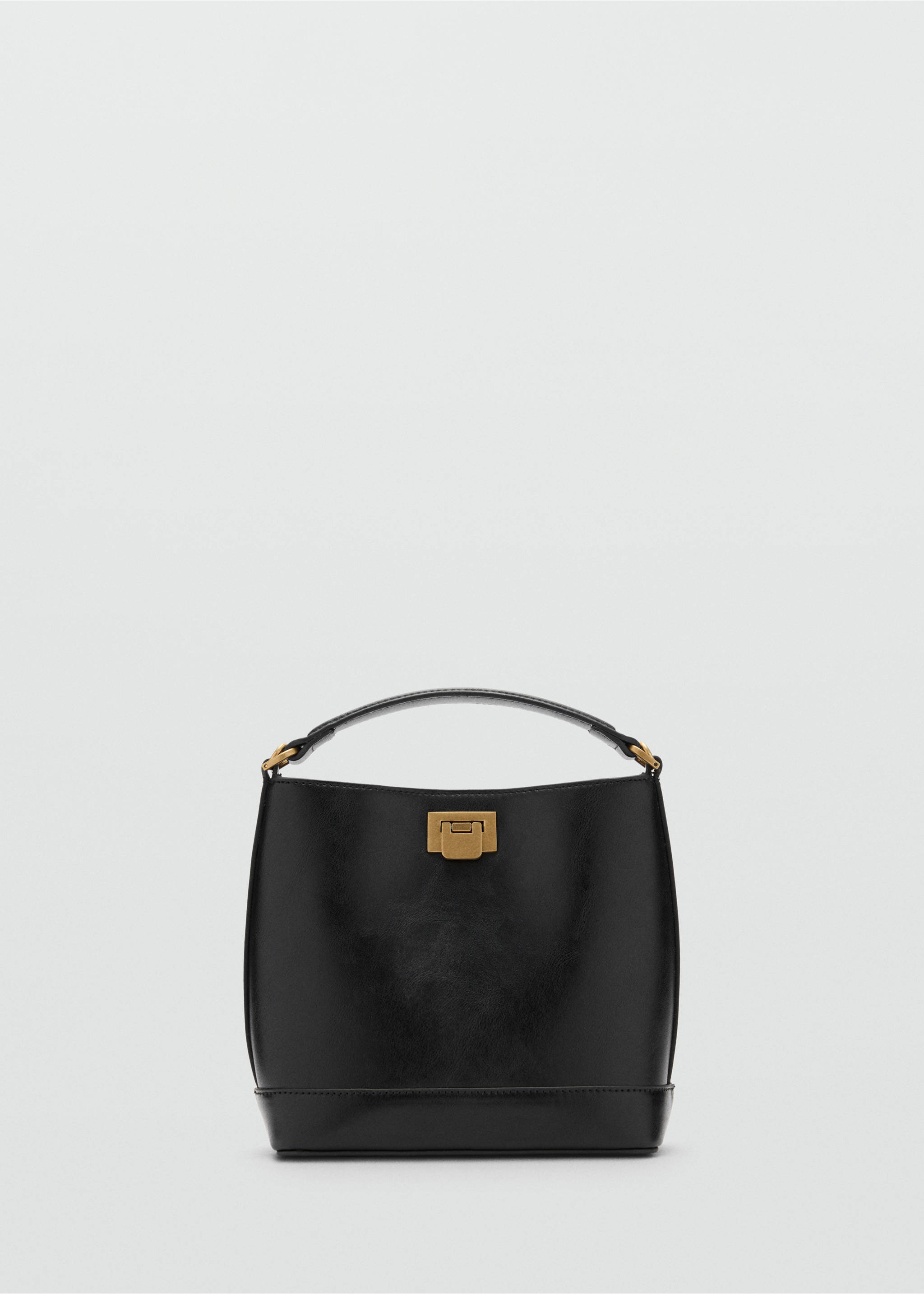 Mini shopper bag with metallic detail - Article without model, Leather. Ref: 87030451-00.