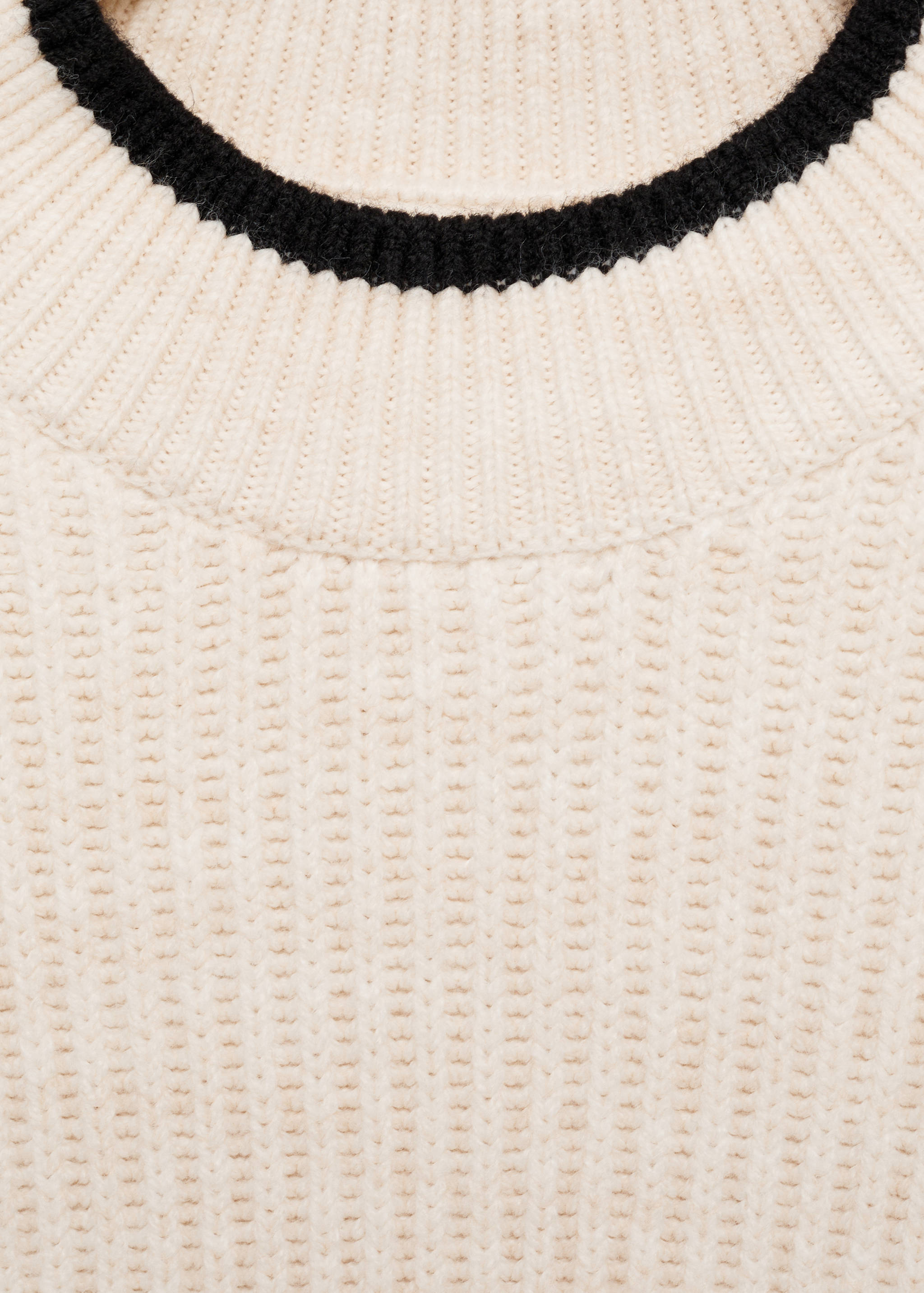 Perkins-neck sweater with contrasting details - Details of the article 8