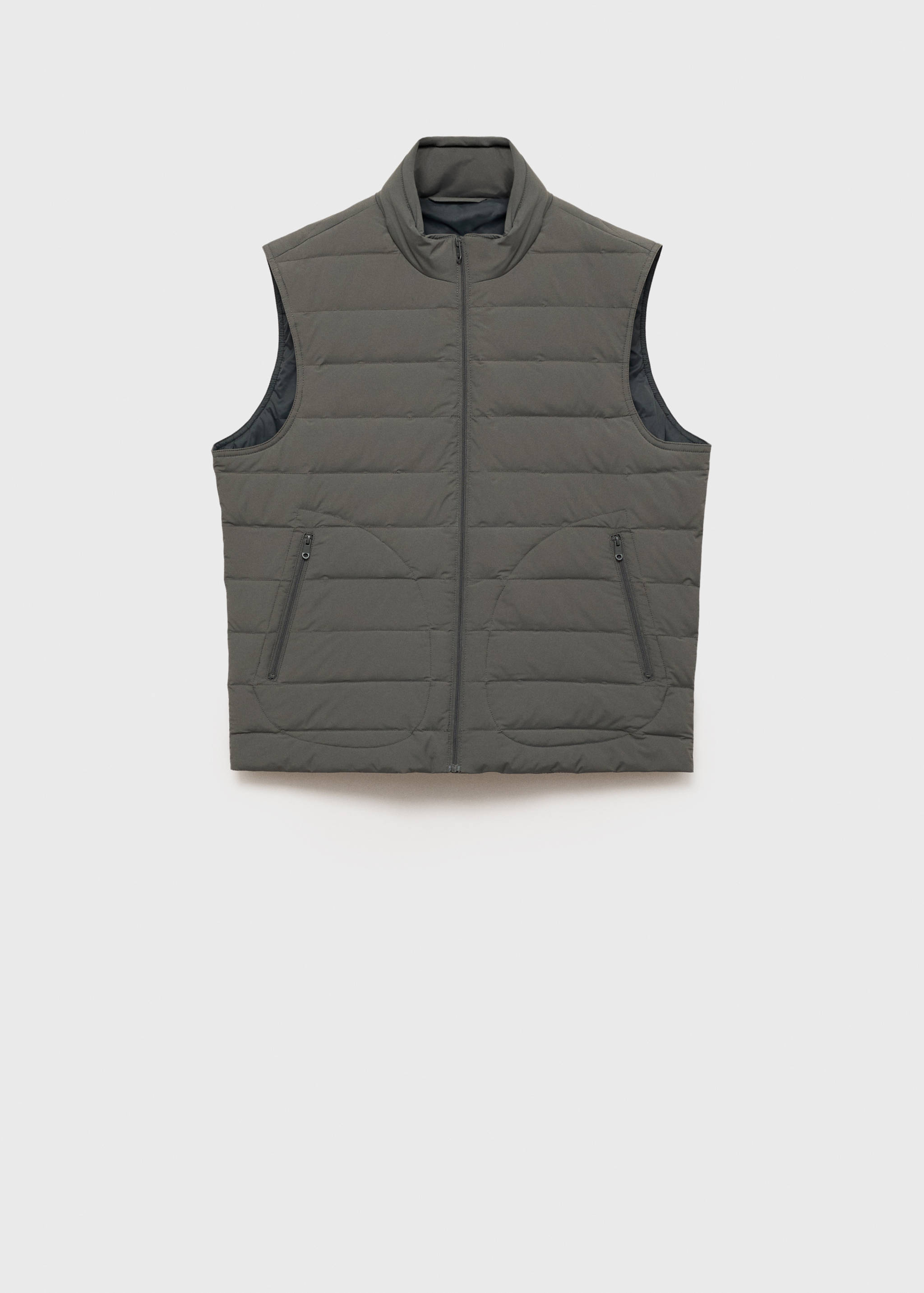 Quilted waistcoat with down and feather filling - Article without model