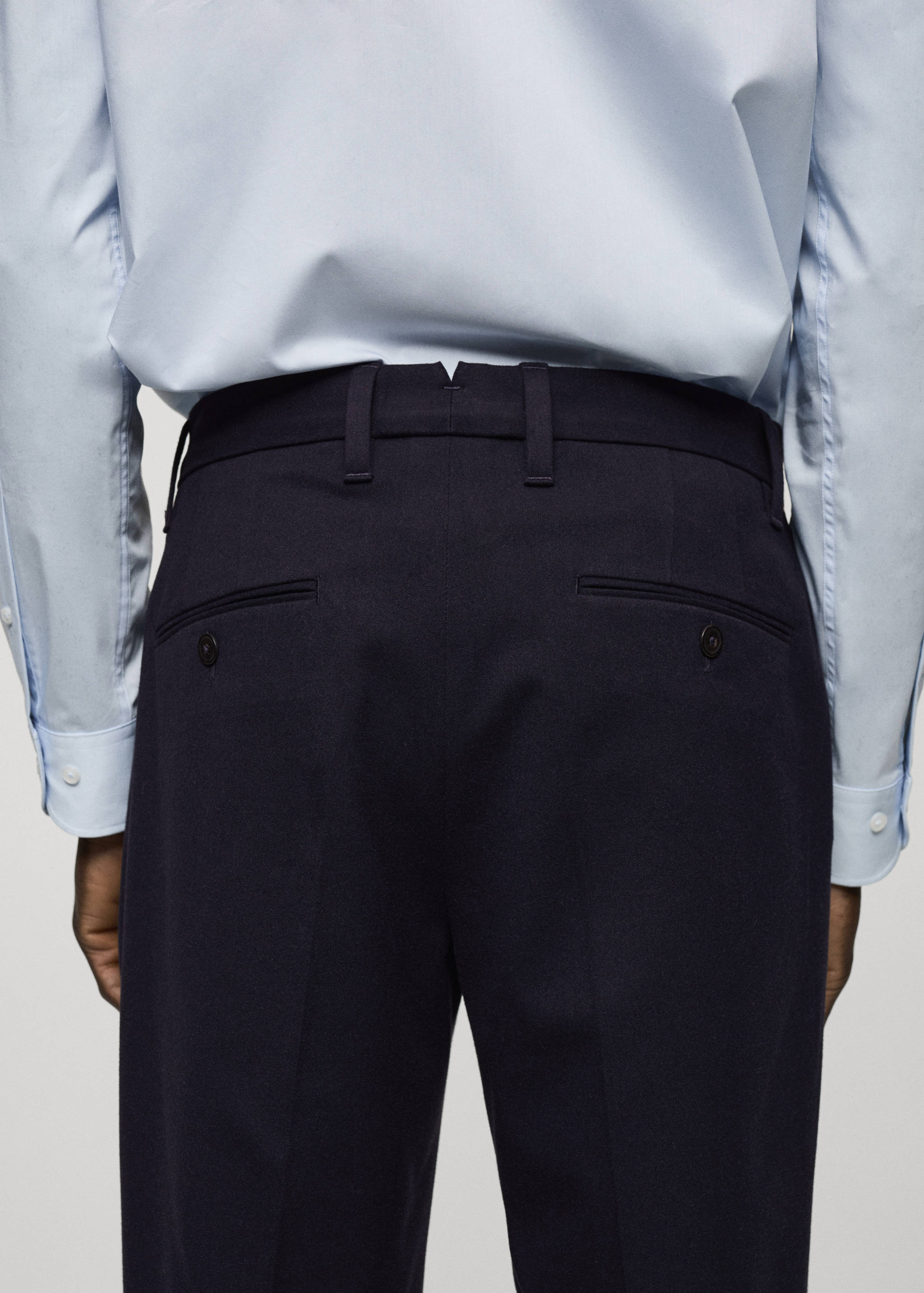 Bundfaltenhose aus Wollflanell - Detail des Artikels 6