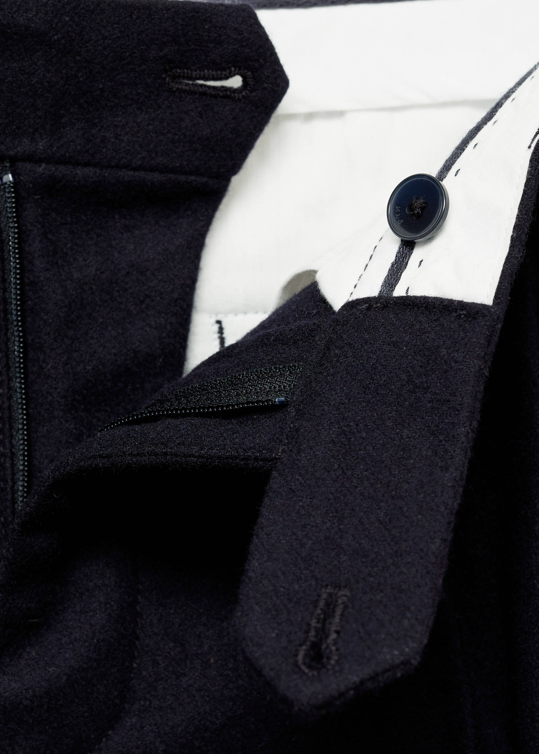 Bundfaltenhose aus Wollflanell - Detail des Artikels 8