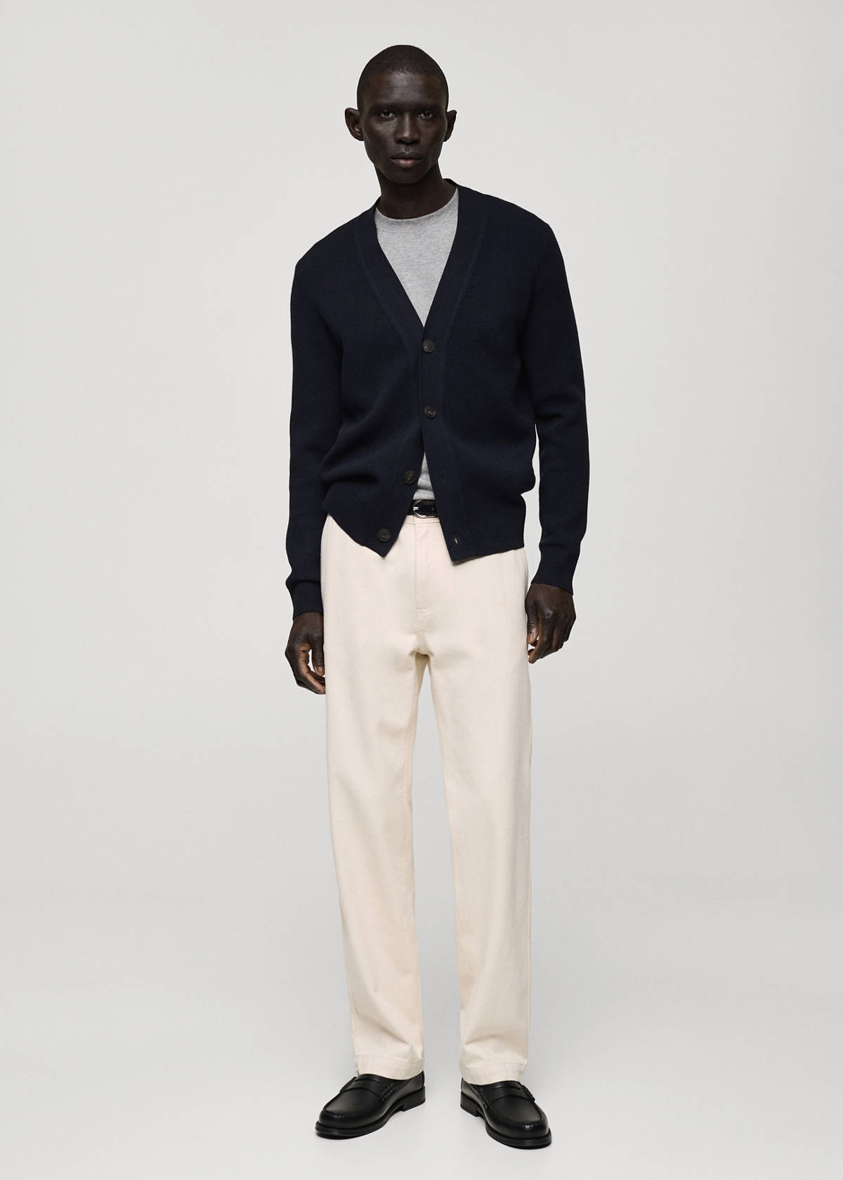 Regular fit cotton jeans