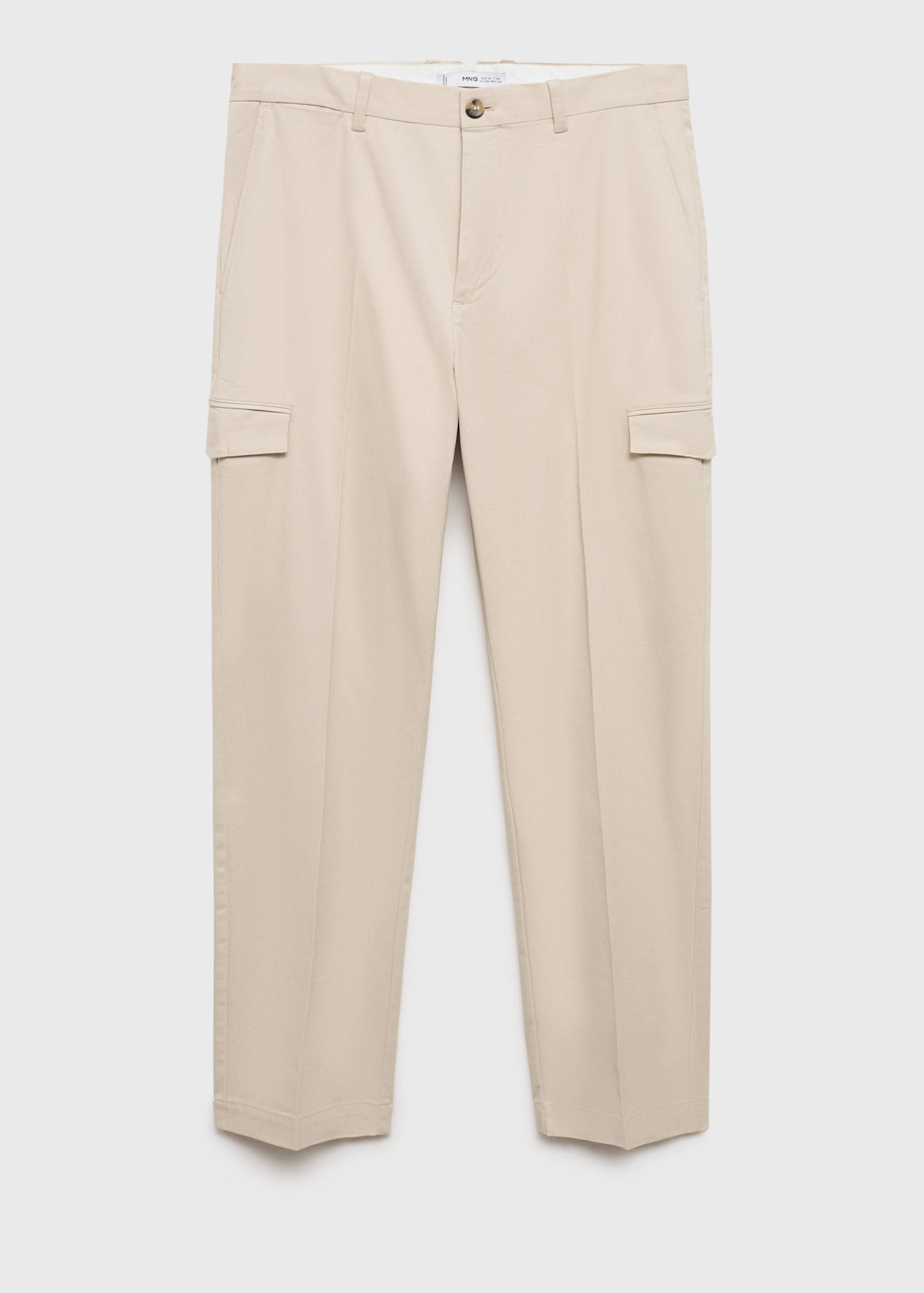 Regular fit cotton cargo trousers - Article without model