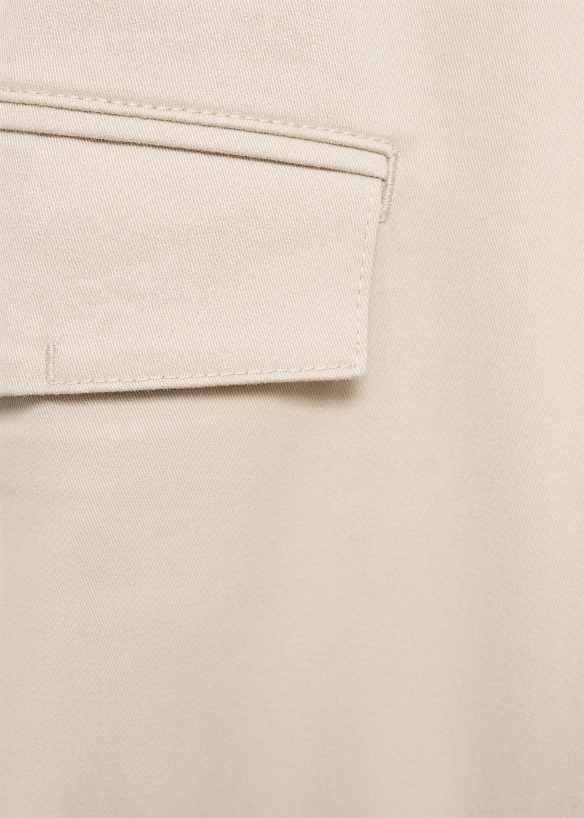 Regular fit cotton cargo trousers - Details of the article 8