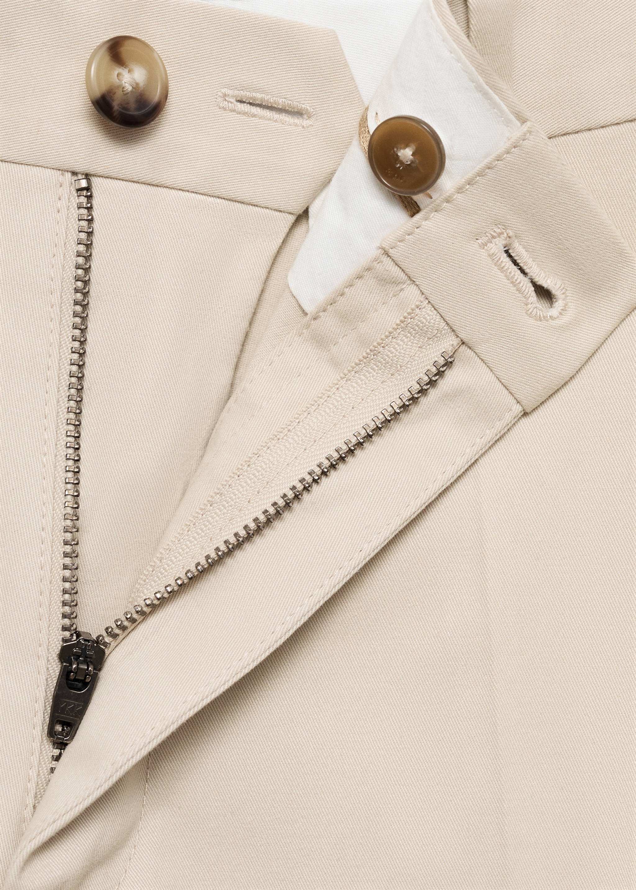 Regular fit cotton cargo trousers - Details of the article 0