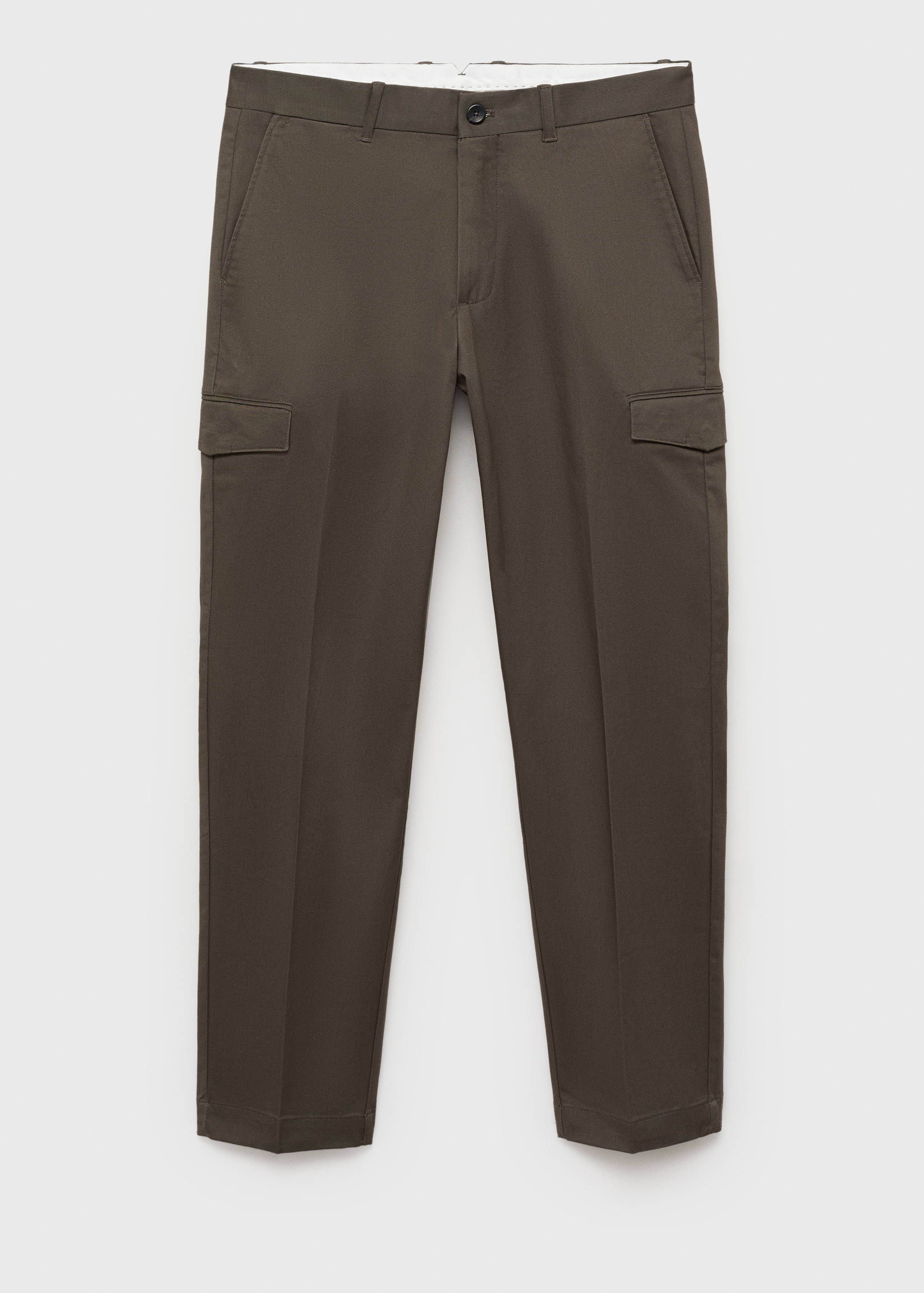 Regular fit cotton cargo trousers - Article without model