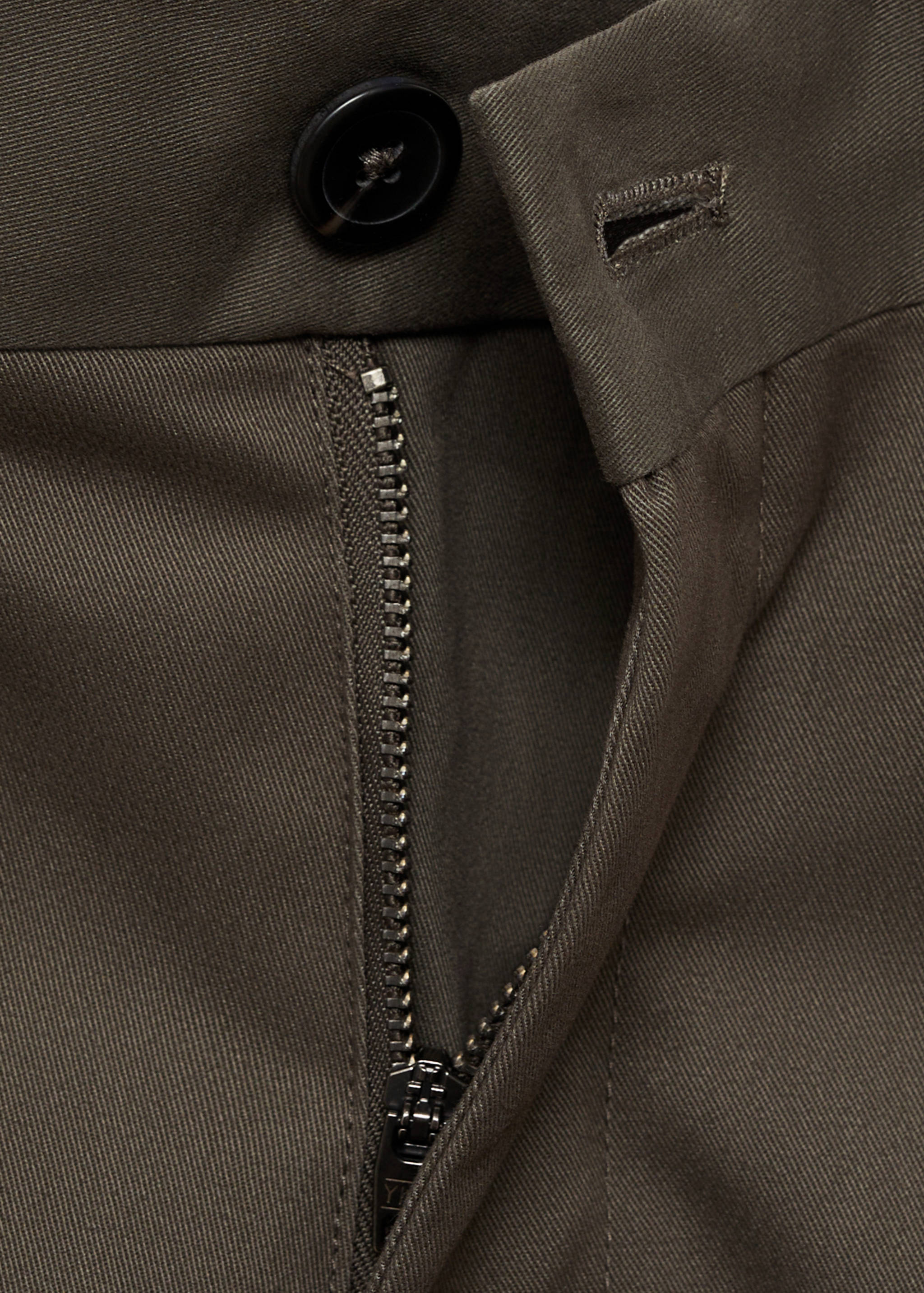 Regular fit cotton cargo trousers - Details of the article 8