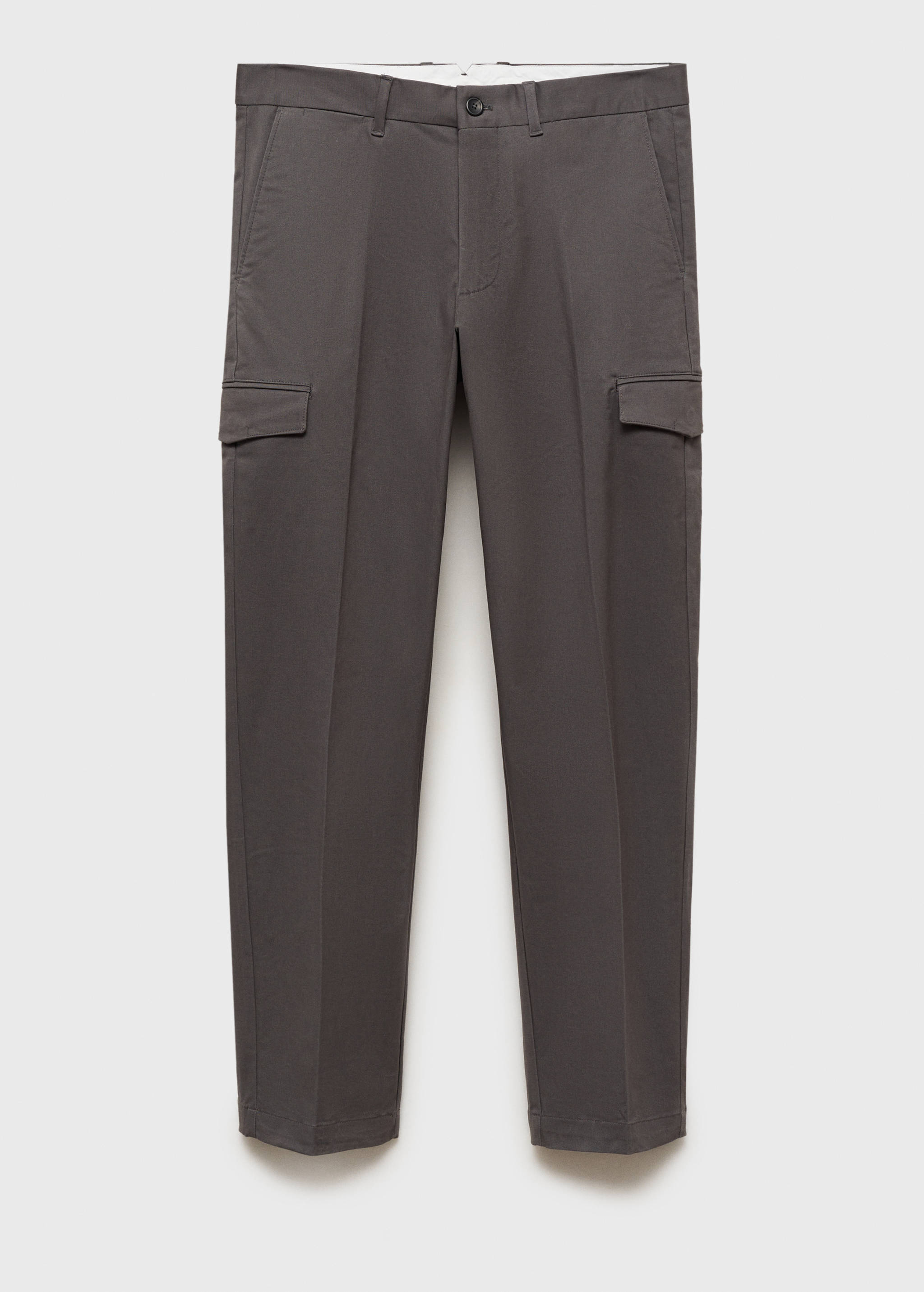 Regular fit cotton cargo trousers - Article without model