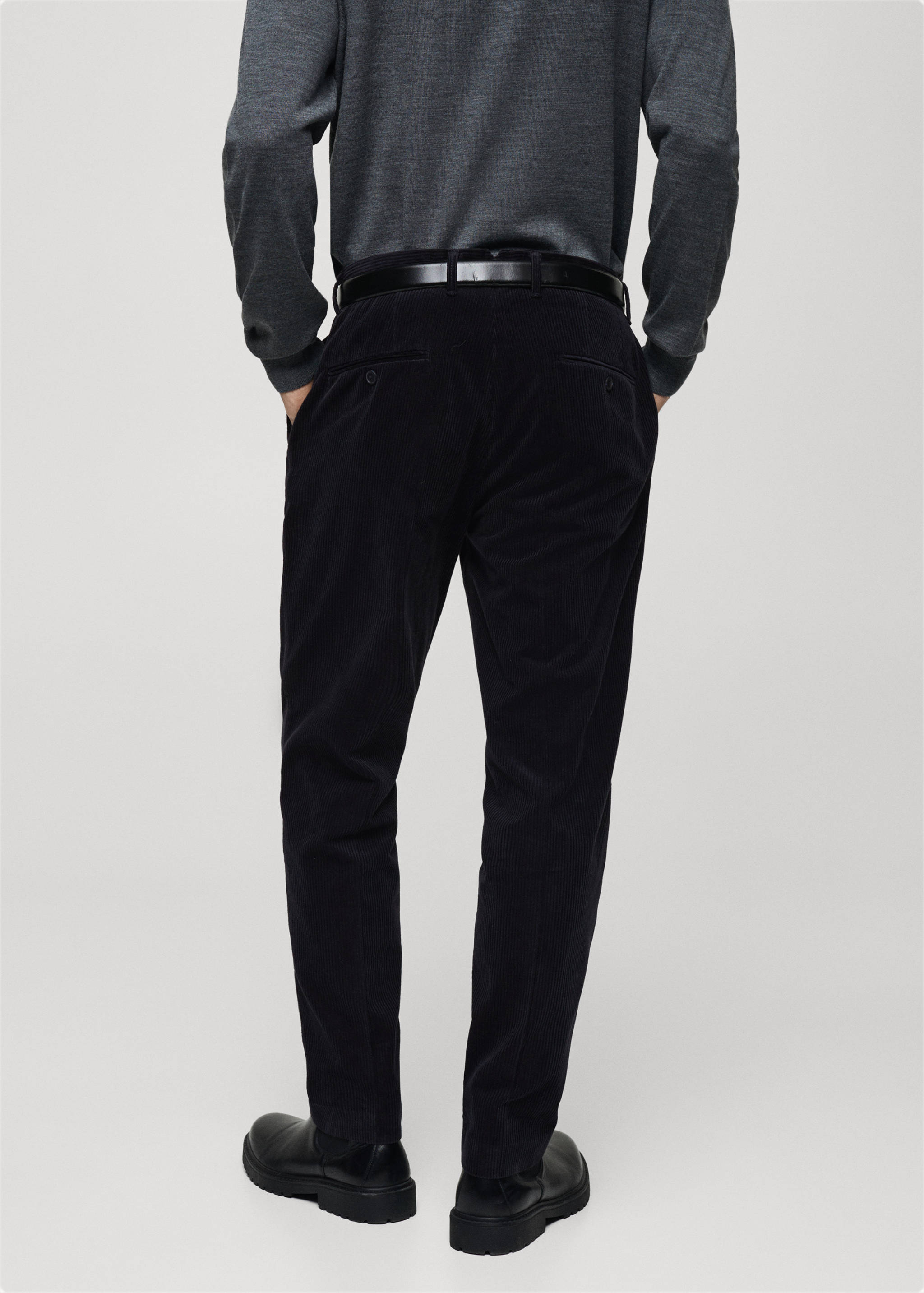 Corduroy regular-fit trousers - Reverse of the article